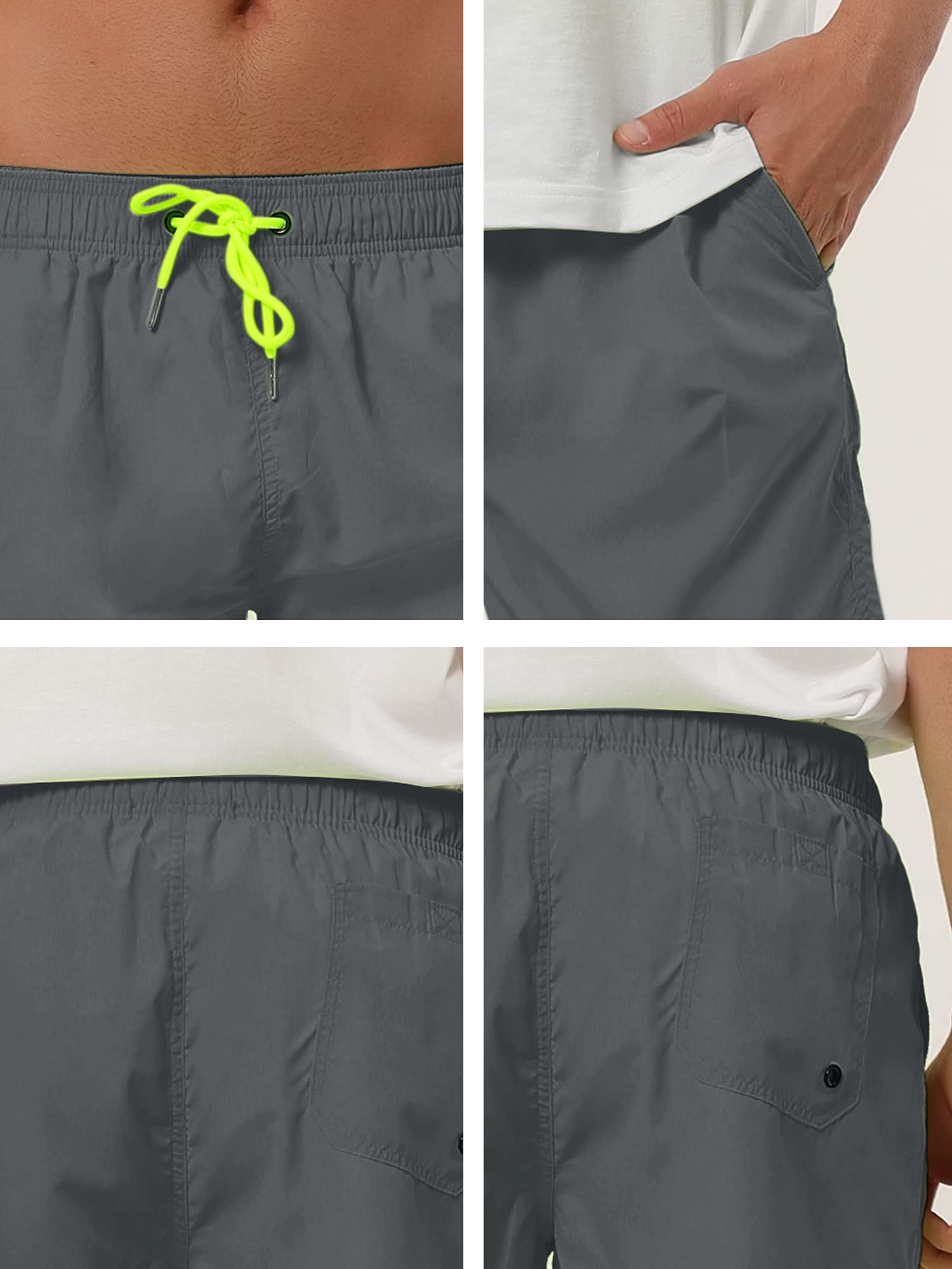 Lars Amadeus Men's Quick-Dry Swim Shorts with Mesh Lining - Comfortable Beach Shorts for Swimming, Surfing & Summer Outdoor Activities | Perfect for Pool, Vacation & Water Sports