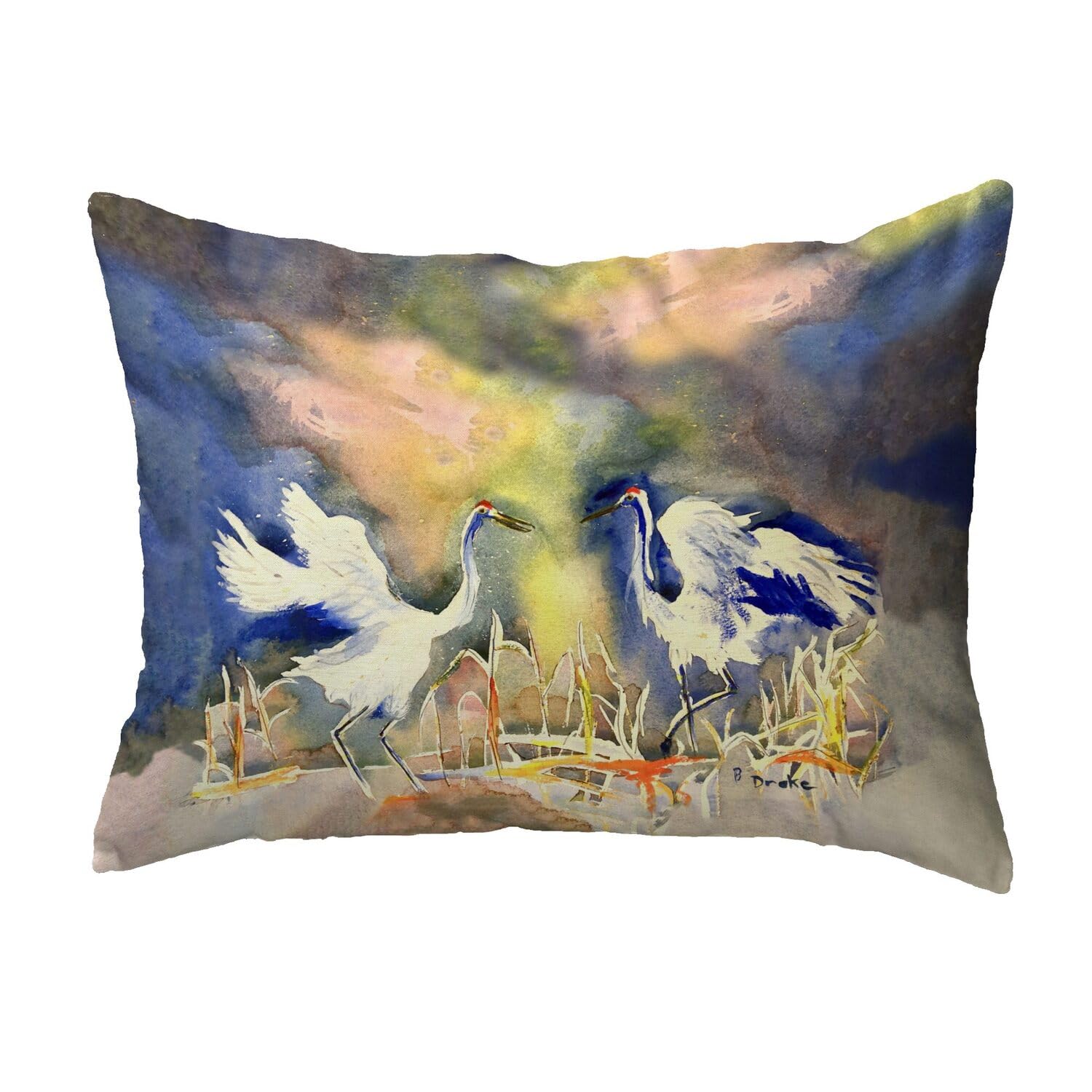 Betsy Drake KS1172 Decorative Throw Pillow - 11x14 Inches, Multi-Color - Perfect for Sofa, Bed & Home Decor