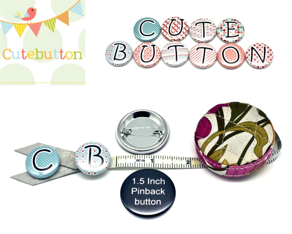 1.5 Inch Custom Pinback Buttons - 100 Pack for Camping, Events & Fundraisers - Perfect for Outdoor Adventures, Group Activities & Promotional Giveaways