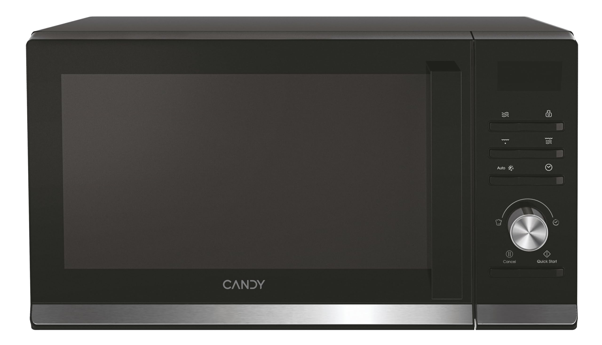 Candy Moderna CMGA20TNDB 20L Microwave with Grill - 1250W, 6 Power Levels, Digital Display, 8 Functions, Safety Lock, 25.5CM Turntable, Grill Rack, Self-Cleaning, hOn App, Black - Perfect for Small Kitchens, Dorms & Office Spaces