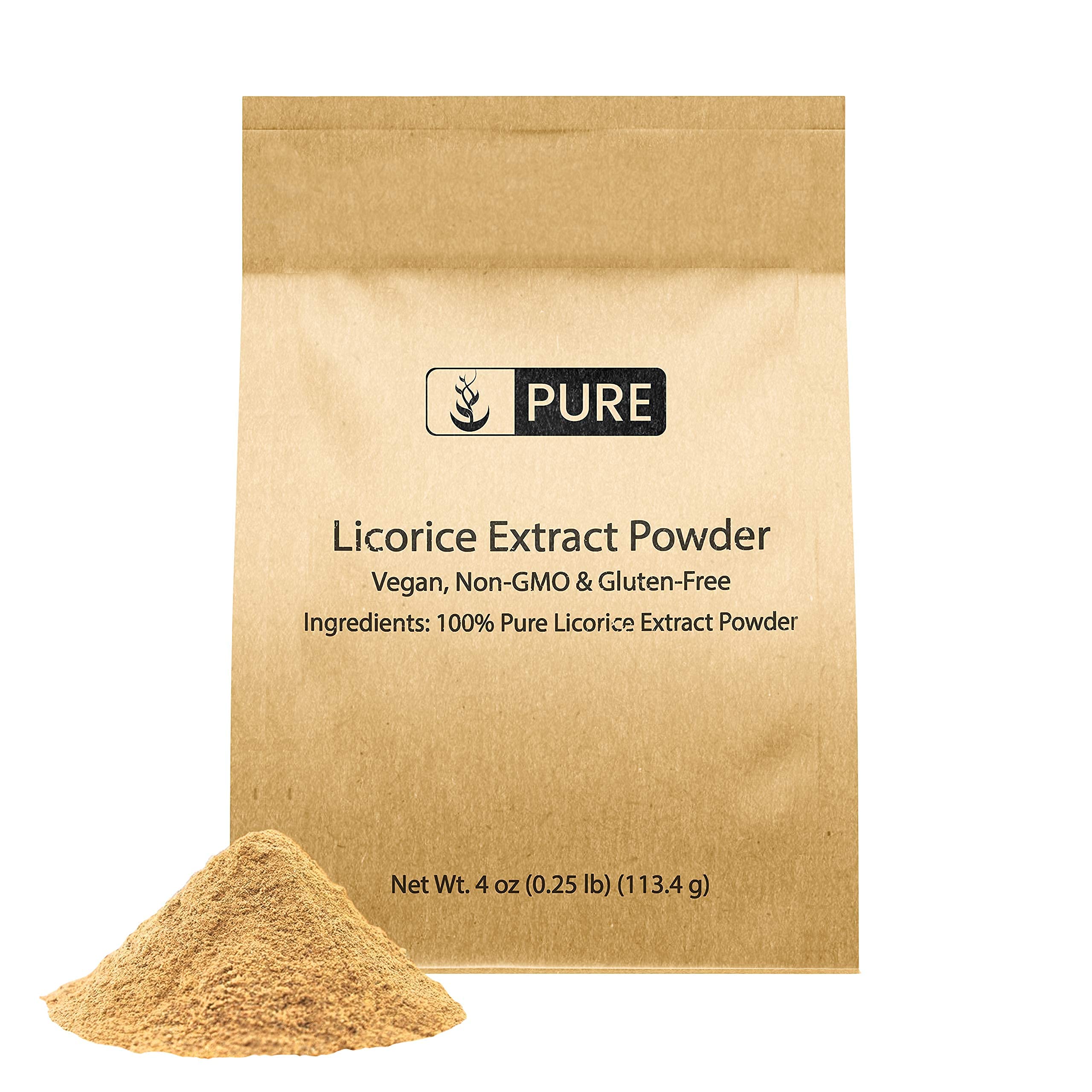 Pure Original Ingredients Slippery Elm Powder & Licorice Powder - Organic Herbal Supplement for Digestive Health, Soothing Throat & Immune Support - Perfect for Tea, Smoothies & Natural Remedies