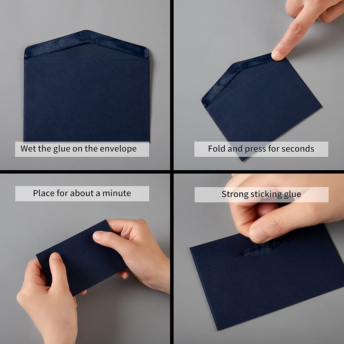 120 Pack Mini Self-Adhesive Kraft Paper Envelopes (4.13