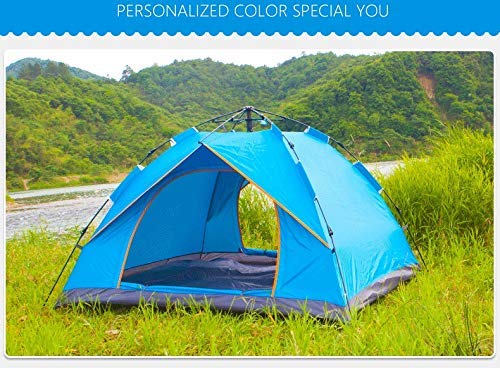 Waterproof Windproof Dome Tent for Camping - Lightweight Automatic Pop Up Tent for 1-2 Persons, Breathable Rainproof Outdoor Shelter for Hiking, Backpacking & Family Adventures