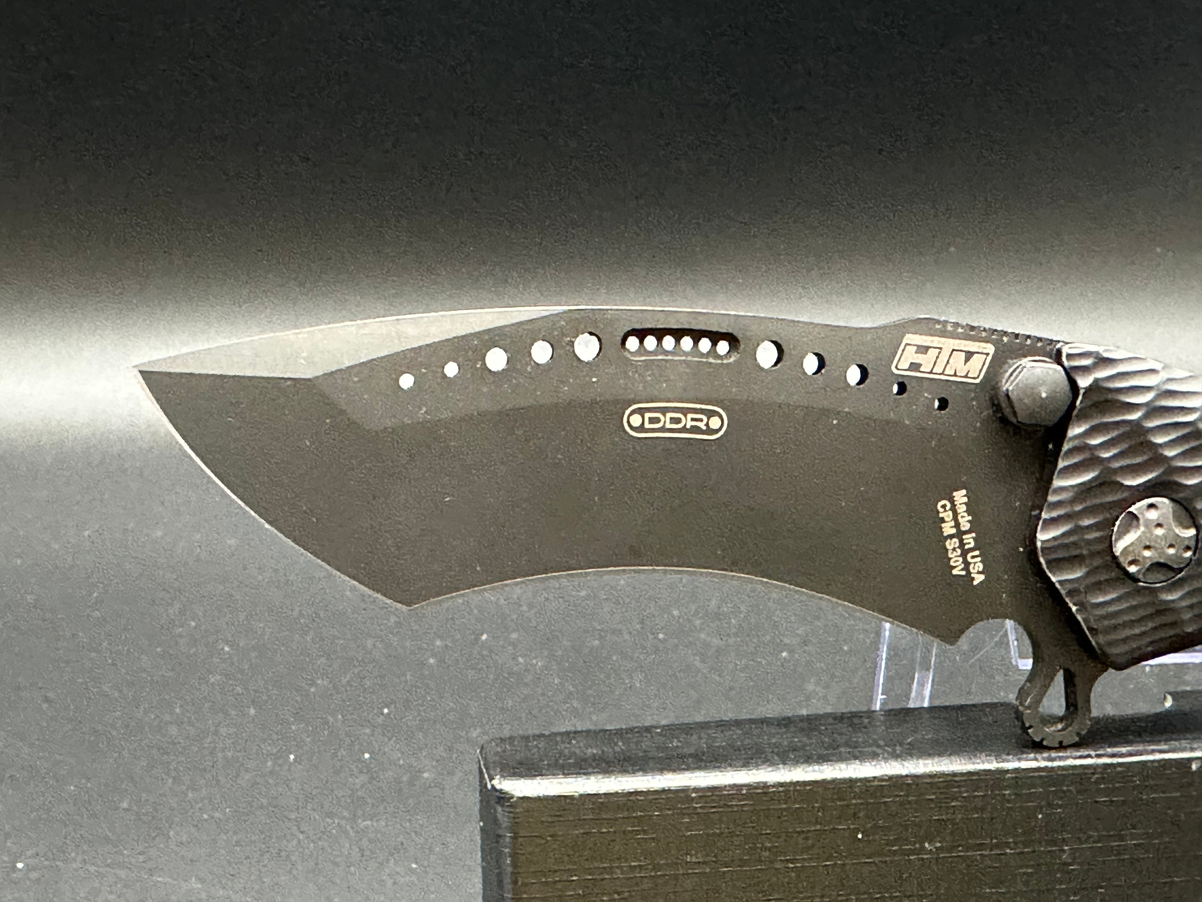 HTM Darrel Ralph Large Gun Hammer Radian Liner Lock Knife - Tactical Folding Pocket Knife for Outdoor Camping, Hunting & Survival Gear