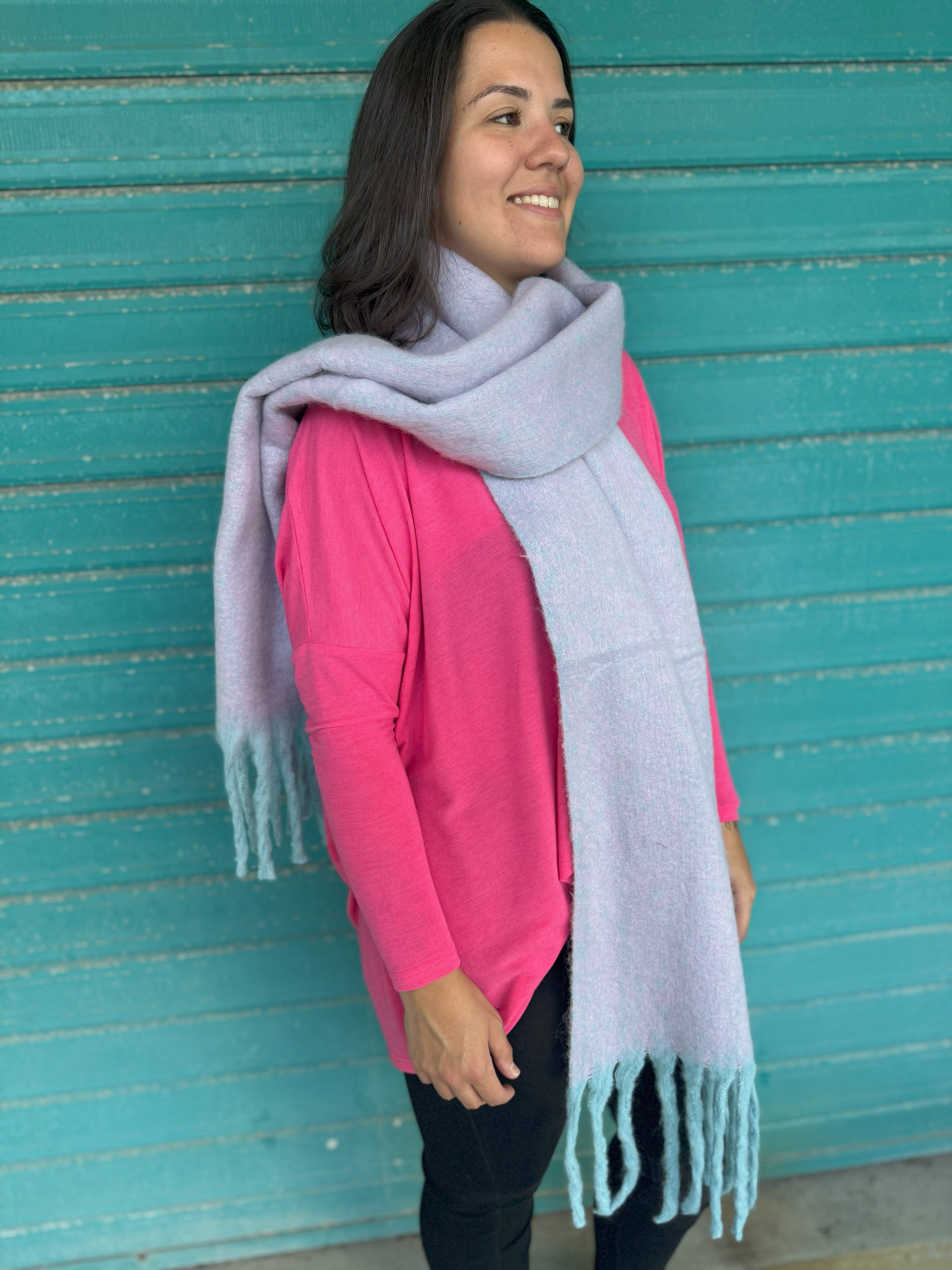Stylish Katy Scarf in Lilac - Soft & Lightweight Women's Fashion Accessory for Fall, Winter & Spring Outfits