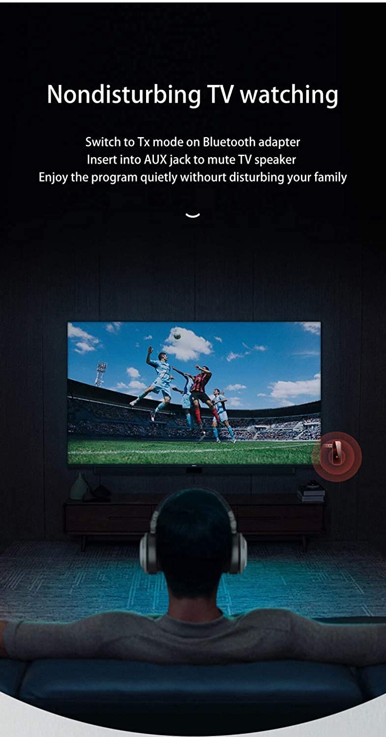 UrbanX Bluetooth 5.0 Adapter - Wireless Audio for TV, PC & Car