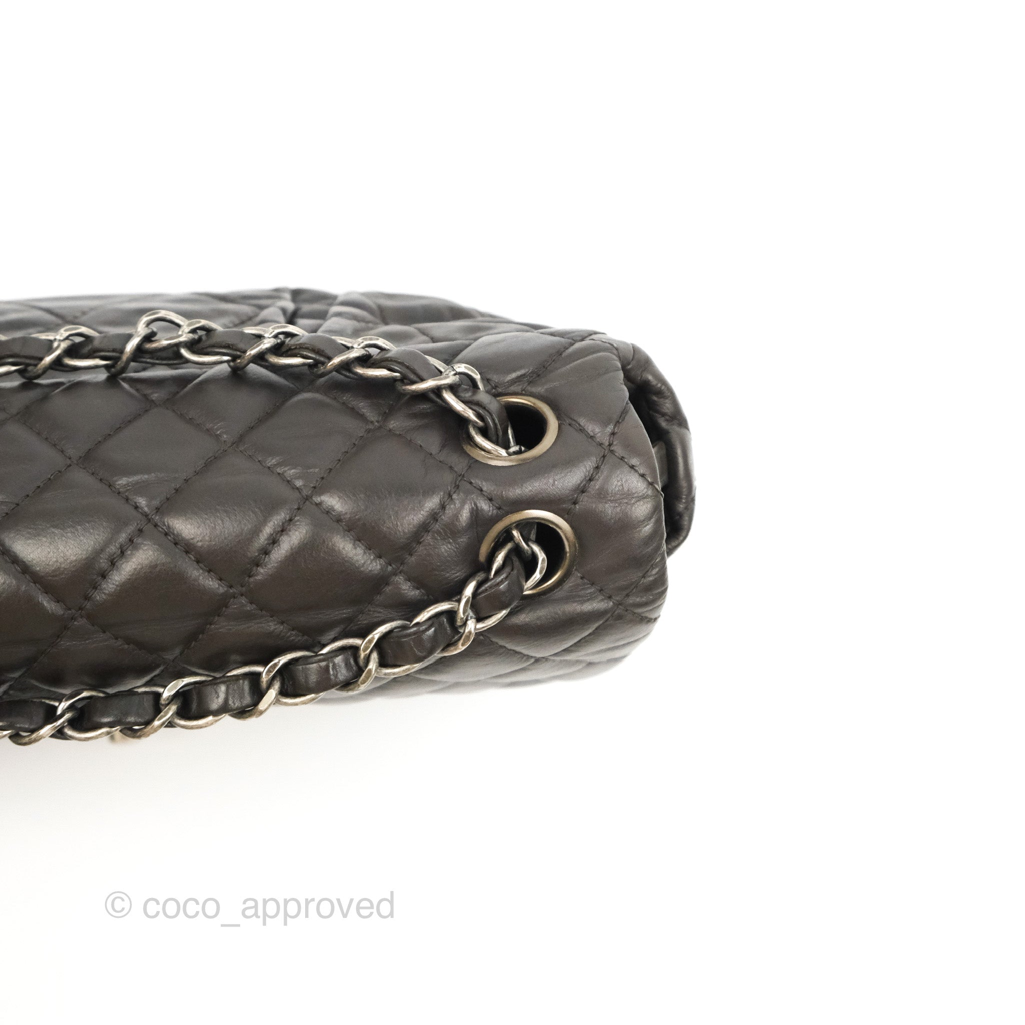 Chanel Quilted Flap Bag in Iridescent Dark Brown Calfskin with Ruthenium Hardware - Luxury Crossbody Purse for Women, Perfect for Parties, Dates & Evening Events