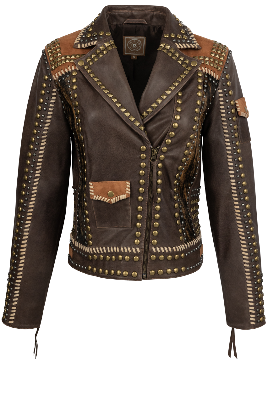 Double D Ranch Women's Sun & Dust Jacket - Western Style Denim Coat for Outdoor Adventures, Rodeo, and Casual Wear