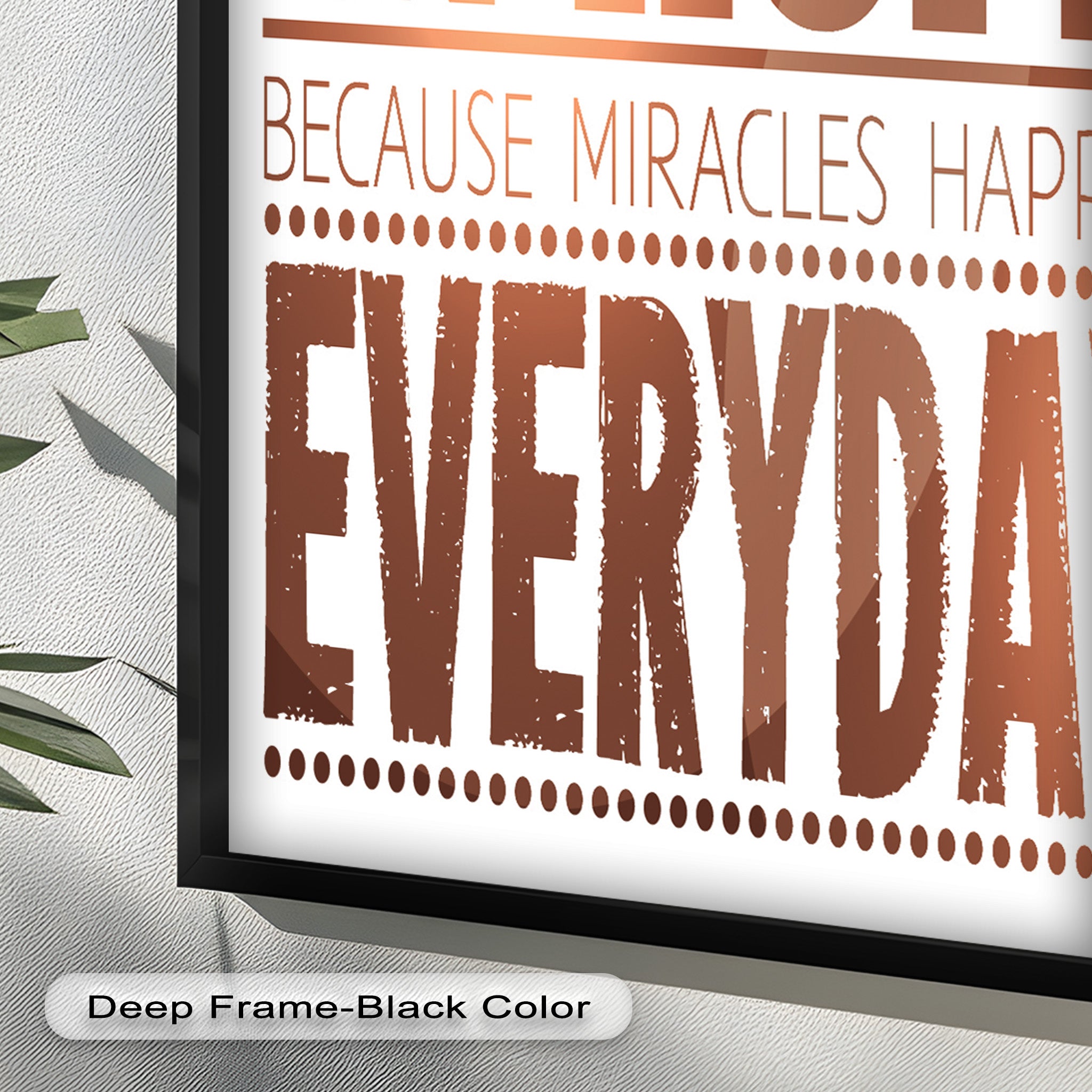 Inspiring 'Believe in Hope' Motivational Oil Painting - Uplifting Wall Art for Home, Office & Meditation Space