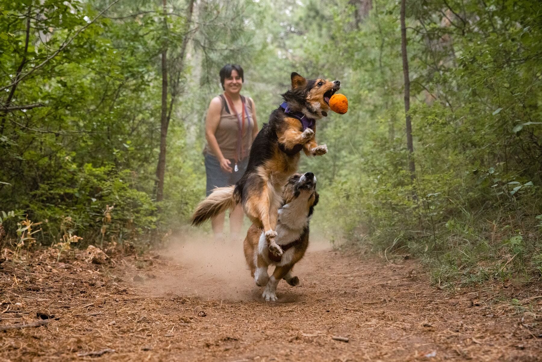 Ruffwear® Turnup® Fetch Ball for Dogs - Campfire Orange Durable Chew Toy for Outdoor Play, Training & Water Fun