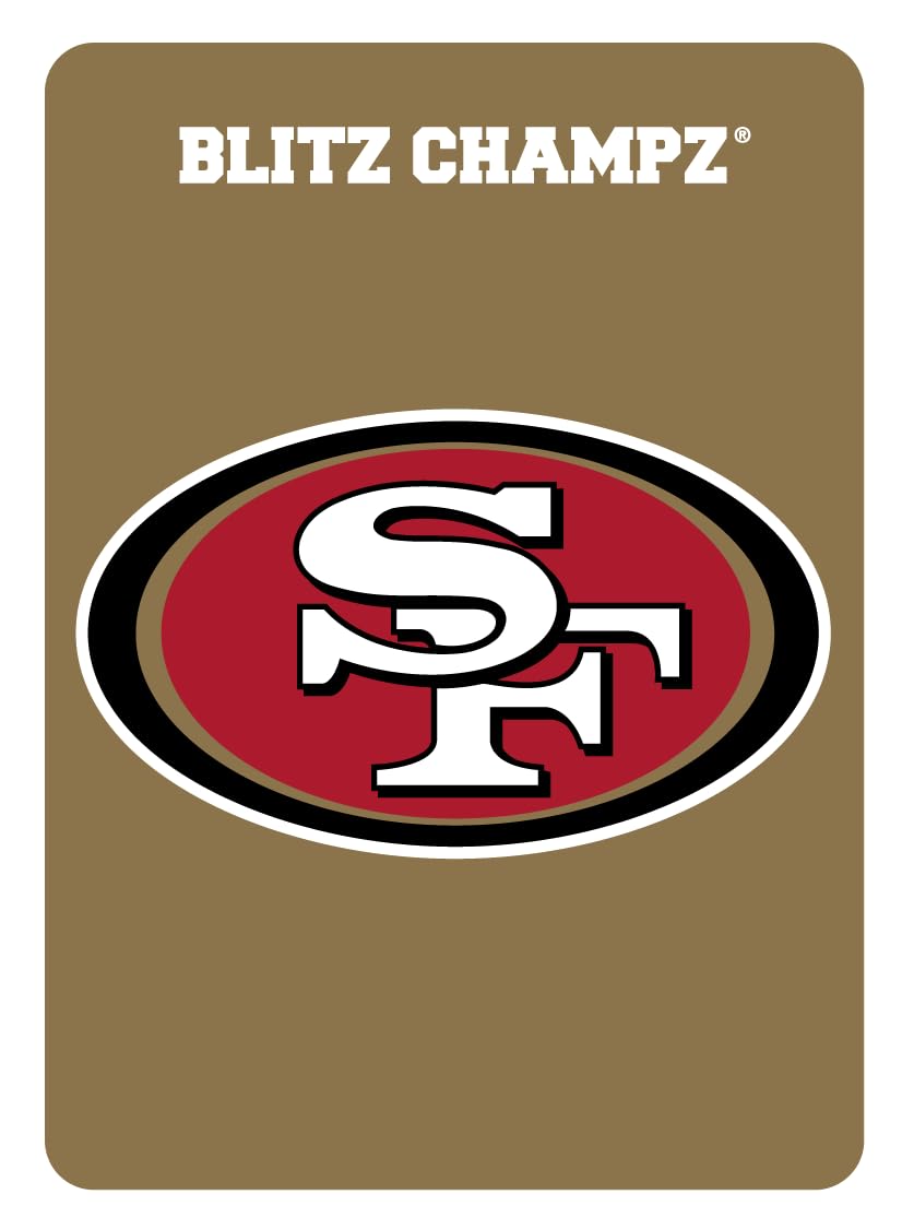 Blitz Champz San Francisco 49ers NFL Football Card Game - Fun Family & Party Game for Kids, Adults & 49ers Fans - Perfect for Game Nights, Birthday Gifts & Football-Themed Events