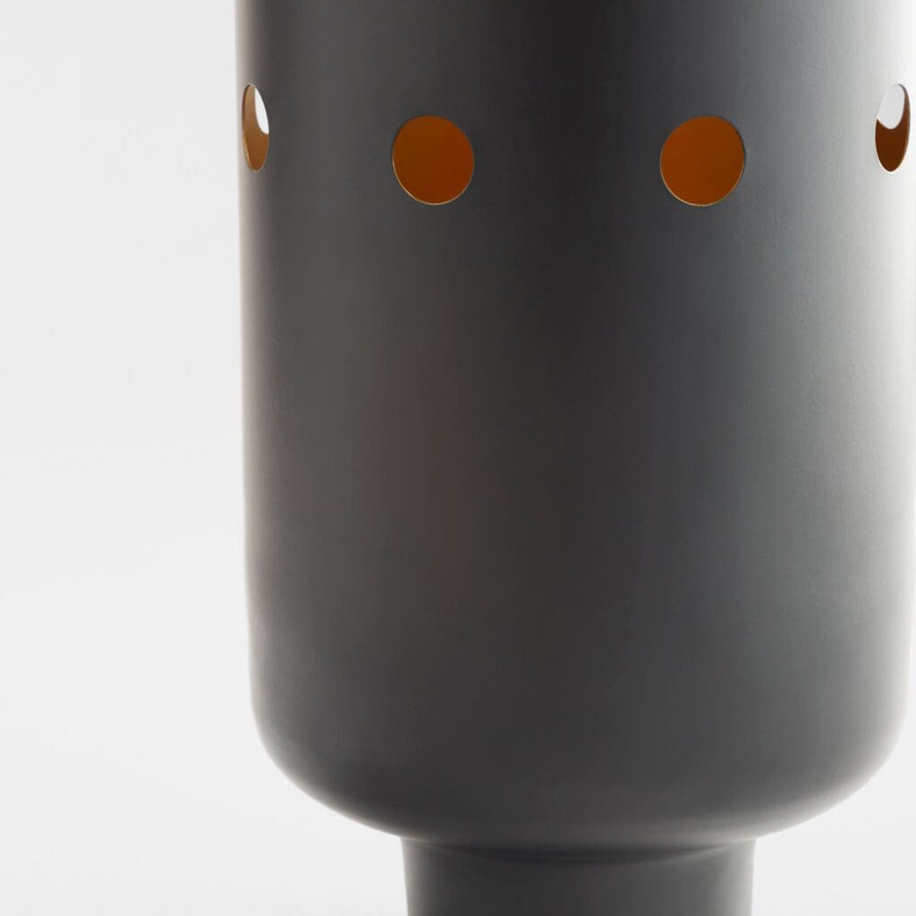 Cyan Design 11522 Naktis Vase - Tall Black Ceramic Vase for Home Decor, Wedding Centerpiece & Modern Interior Design