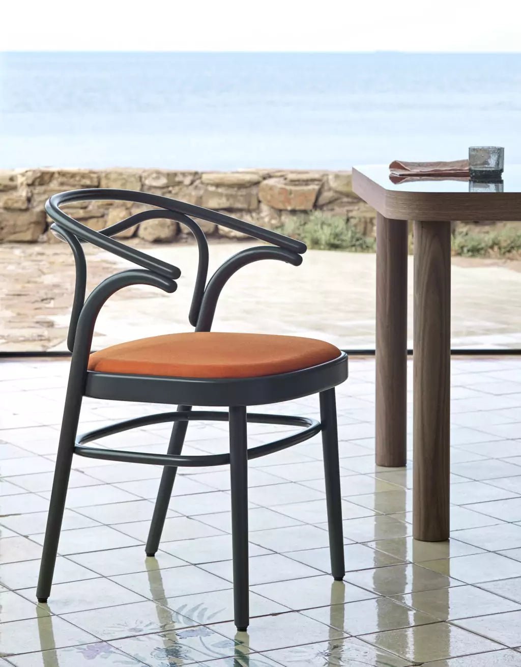 Beaulieu Bentwood Armchair by GTV - Modern Wooden Dining Chair for Kitchen, Restaurant & Office - Ergonomic Design for Comfortable Seating