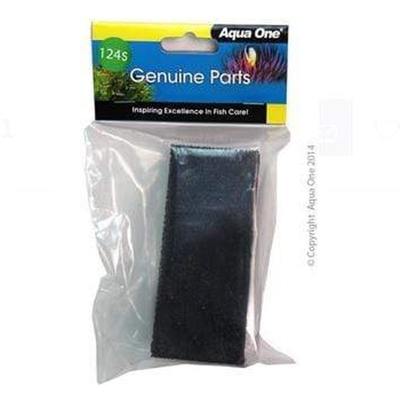 Aqua One Sponge Filter for Aquariums - 1 Pack (124s) - Reflex 13 Model 25124s - Ideal for Fish Tanks, Turtle Tanks & Aquatic Pets