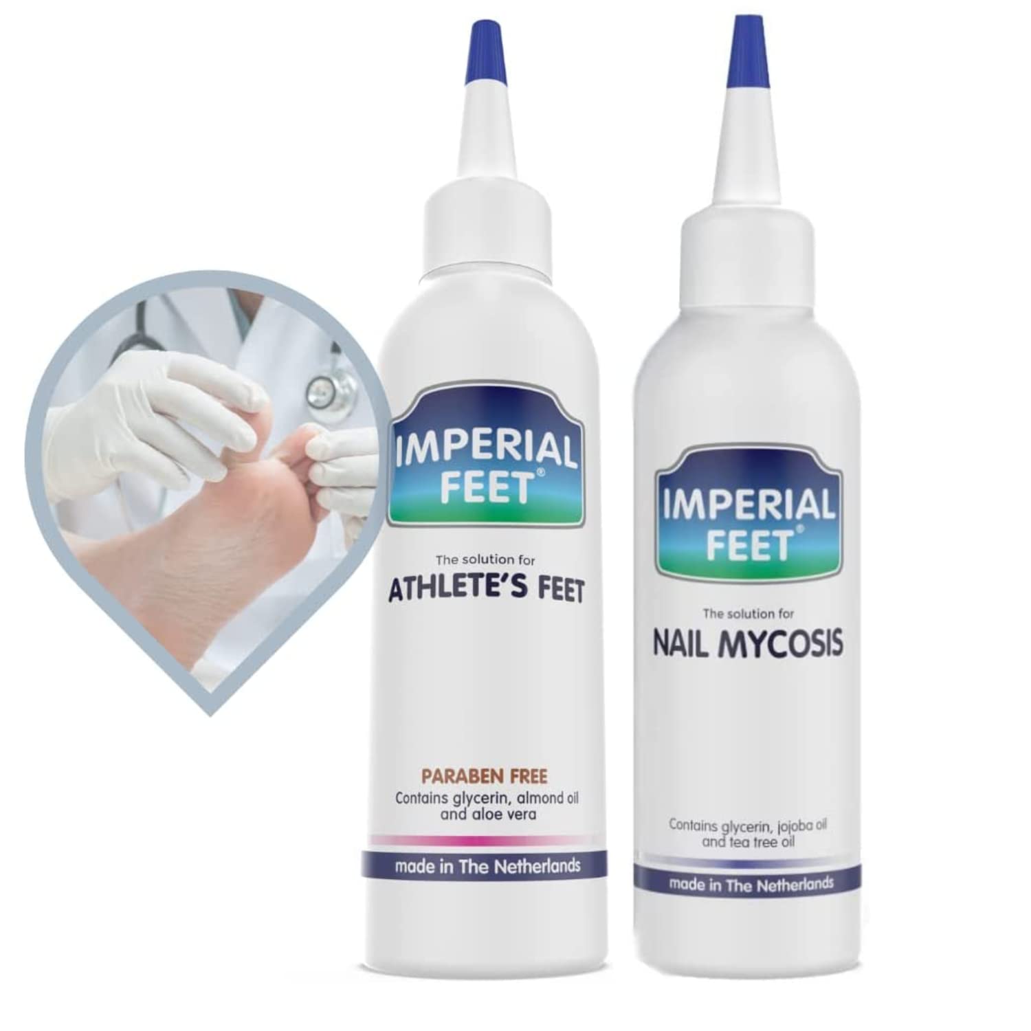 Best Fungal Nail Treatment & Athlete's Foot Cream Set - Fast-Acting Antifungal Solution for Toenail & Foot Care - Perfect for Gym, Pool & Home Use