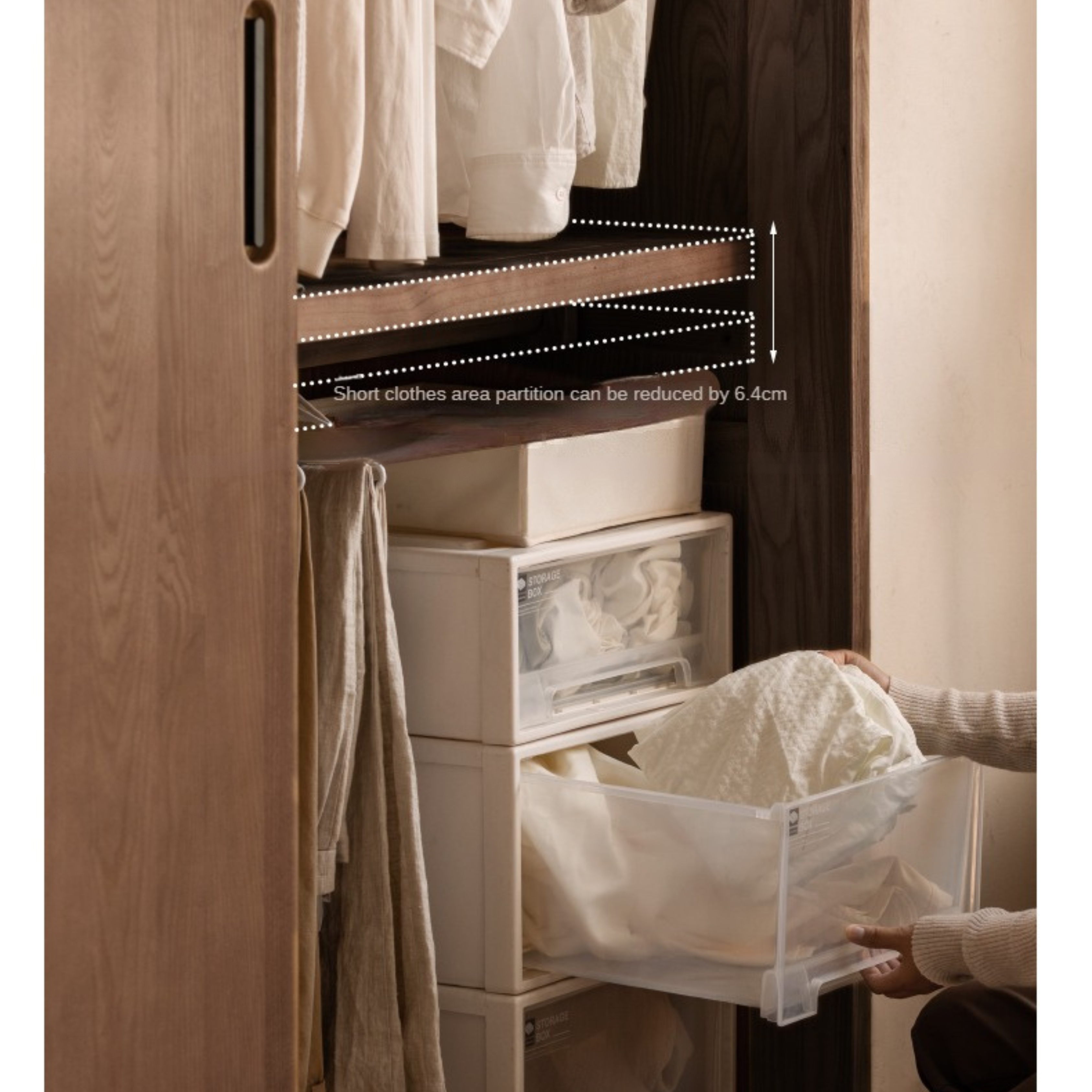 Premium Black Walnut Solid Wood Sliding Door Closet - Elegant & Durable Wardrobe Solution for Bedroom, Walk-in Closet, and Modern Home Decor
