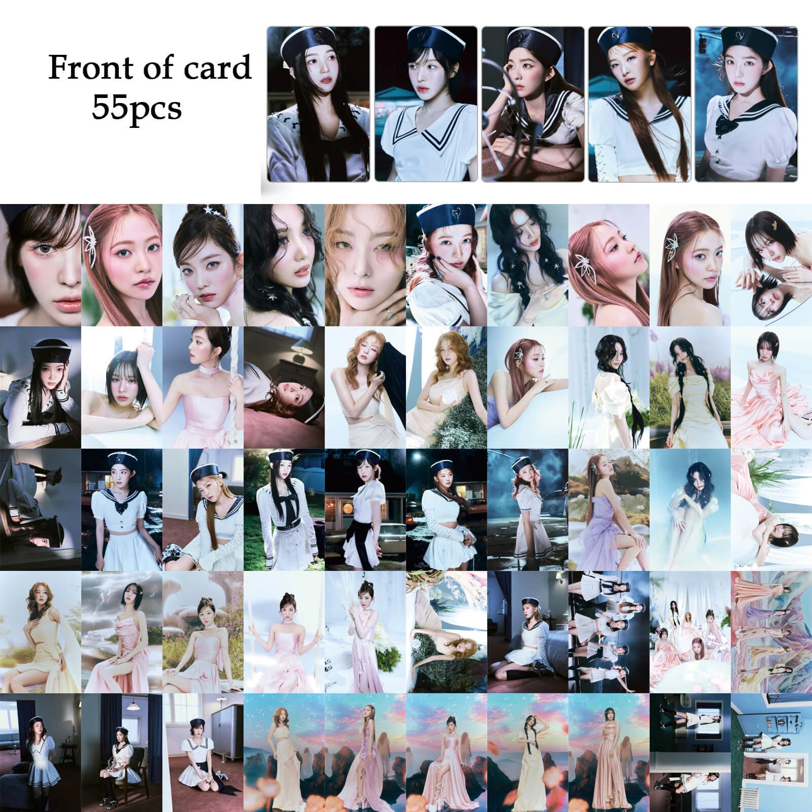 PYAJUU Red Velvet Photocards Set - 55Pcs Kpop Cosmic Album Lomo Cards | Official Red Velvet Merchandise for Fans & Collectors | Perfect for Scrapbooking, Gift Giving, and Kpop Memorabilia Display