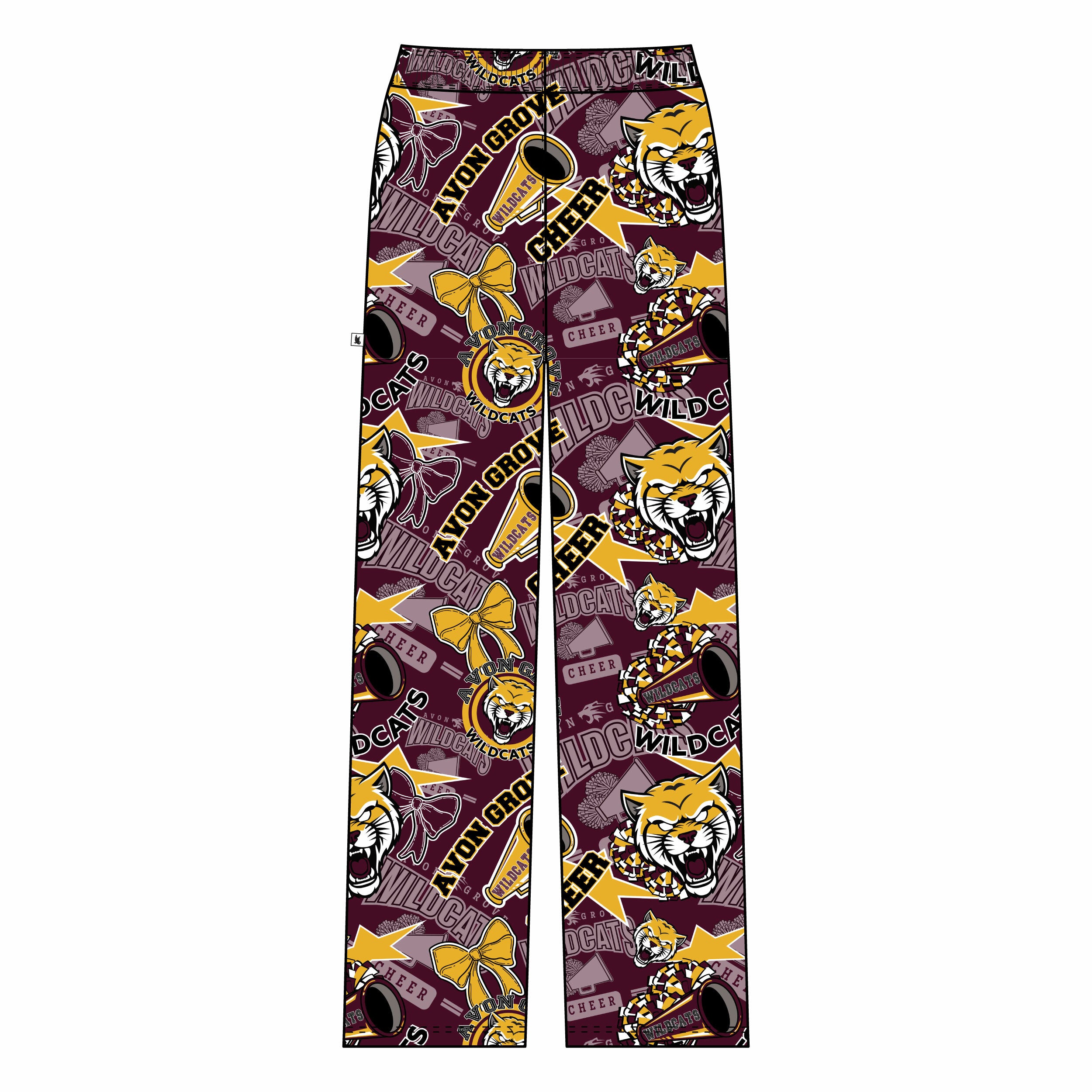 Youth & Adult Avon Grove Cheer Lounge Pants - Comfortable Stretchy Athletic Pants for Cheerleading, Yoga, and Casual Wear