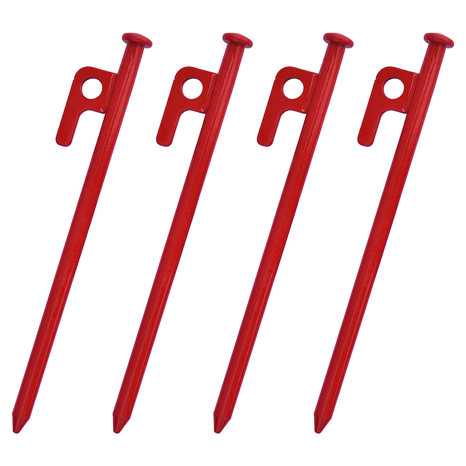 Heavy Duty Iron Tent Stakes - 10 Pack for Outdoor Camping, Hiking & Backpacking - Durable One-Piece Ground Nails for Tents, Tarps & Canopies - Perfect for Camping Gear & Emergency Survival Kits