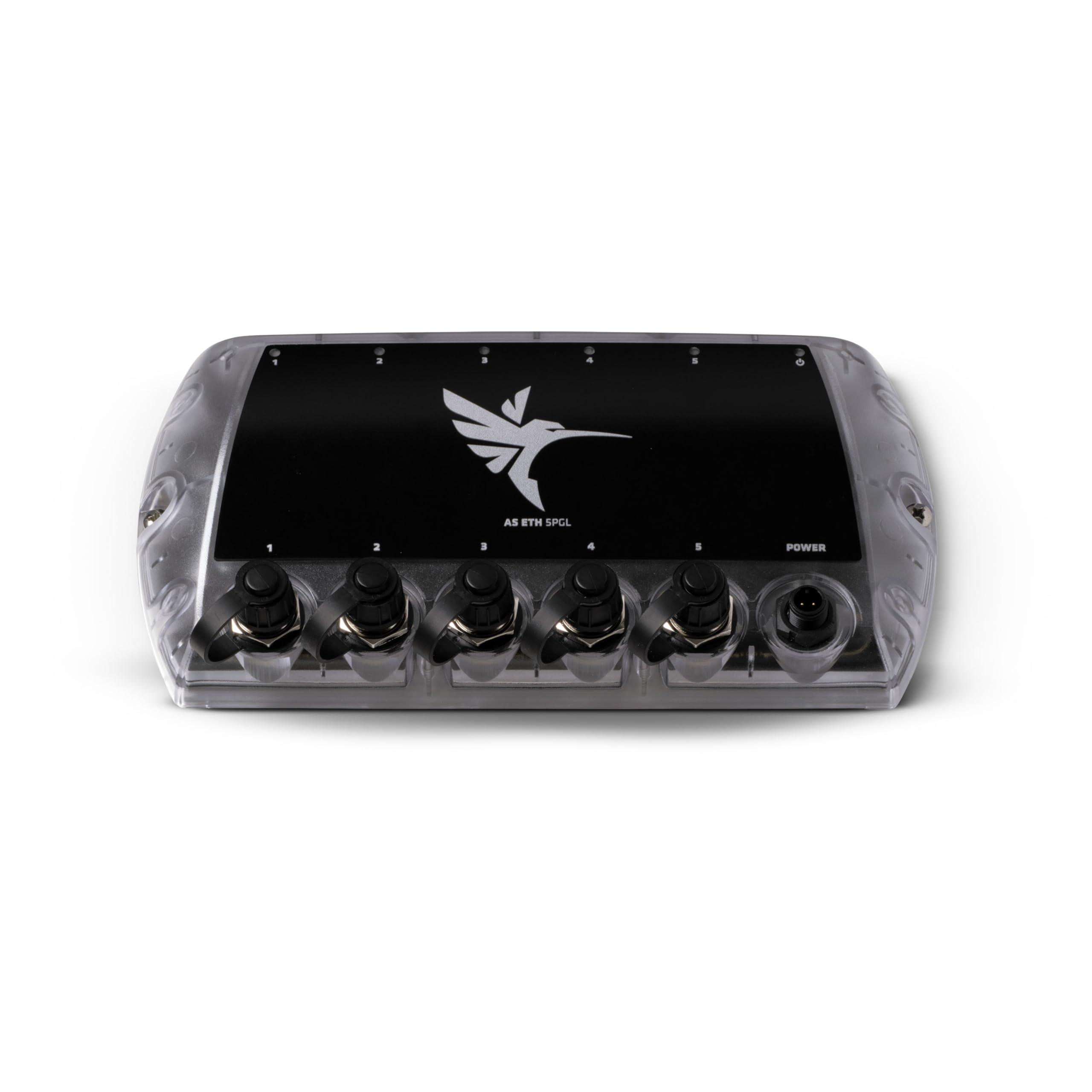 Humminbird 411850-1 AS ETH 5PGL 5-Port Ethernet Switch for Marine Electronics & Sonar Systems - Perfect for Boat Networking & Fish Finder Connectivity