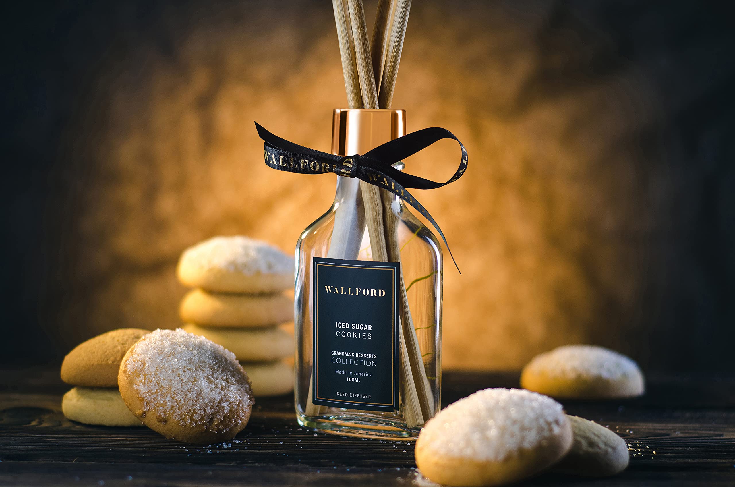 Best Iced Sugar Cookies Reed Diffuser for Home Fragrance | Long-Lasting Scented Oil Diffuser for Living Room, Bedroom & Office