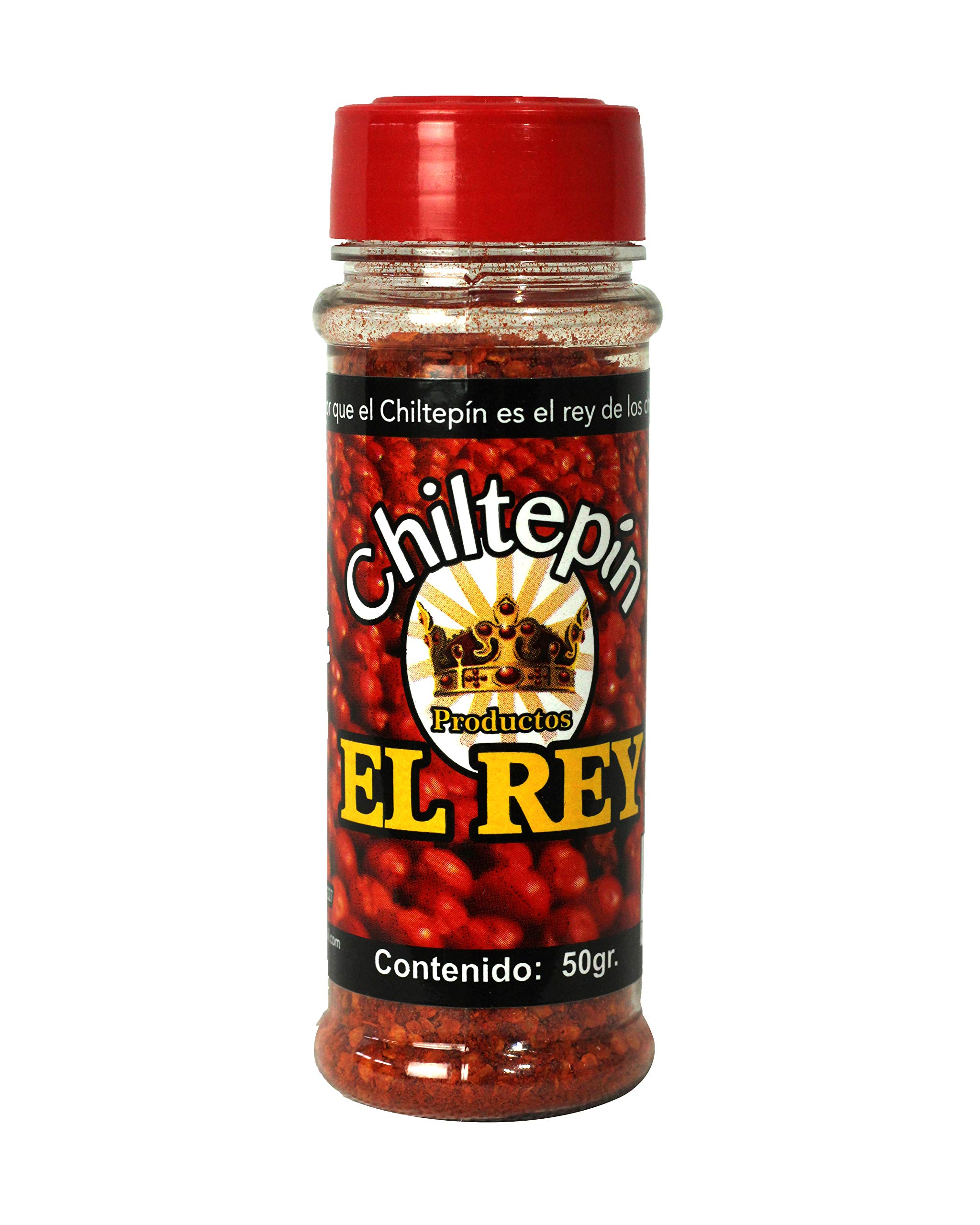 Chiltepin El Rey Hot Pepper Powder 1.76 Oz (12 Pack) - Authentic Mexican Spice for Cooking, Seasoning & Hot Sauce Making