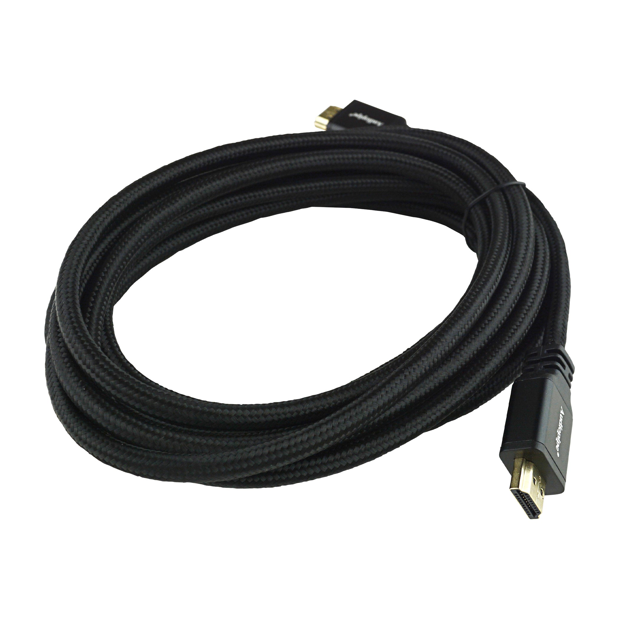12Ft 4K Ultra HD HDMI Cable 2.1 Version - High Speed 48Gbps, Ethernet, HDR, ARC, 8K@60Hz, 4K@120Hz - for Gaming, Home Theater, PS5, Xbox, PC, TV - Durable Braided Nylon, Gold-Plated Connectors