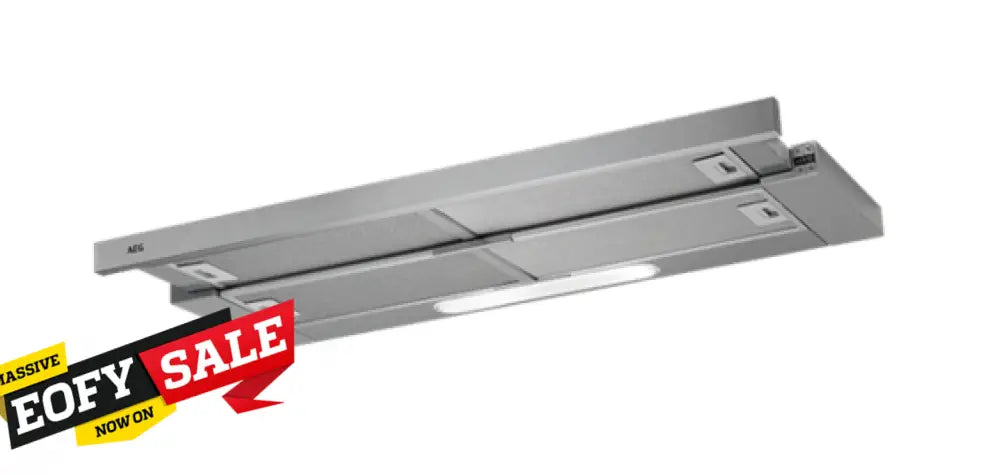 AEG DPB5950MA 90cm Stainless Steel Slide Out Range Hood - Powerful Kitchen Ventilation for Smoke & Odor Removal - Perfect for Modern Home Cooking