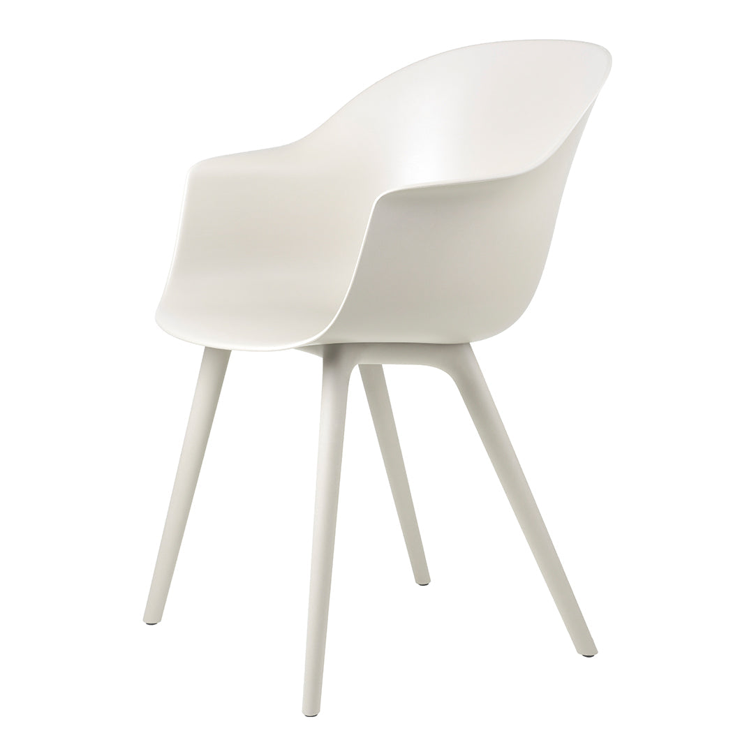 Bat Dining Chair with Plastic Base - Durable Outdoor Patio Furniture for Garden, Poolside, and Backyard Dining