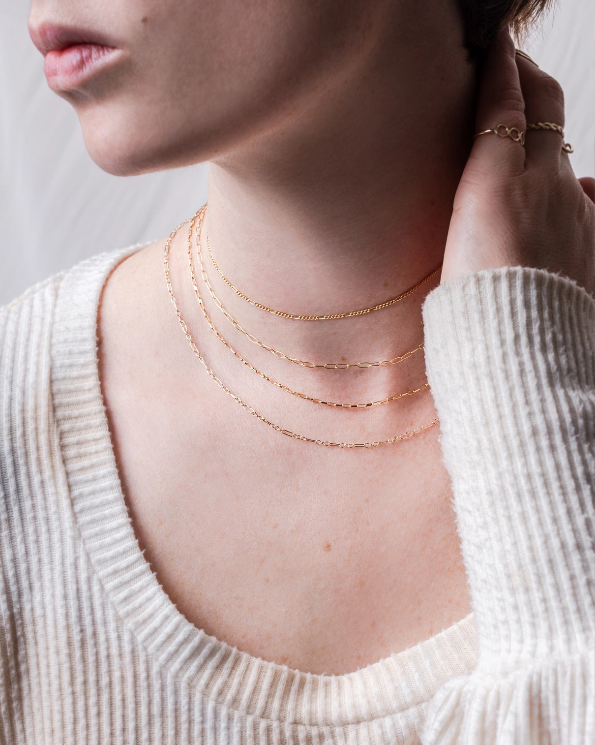 Stylish Paperclip Chain Link Necklace for Women - Trendy Gold & Silver Layering Necklace Jewelry | Perfect for Everyday Wear, Office, Date Night & Gift Giving