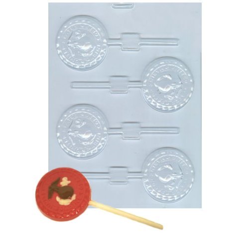 Marine Corps Pop Candy Mold - Premium Silicone Candy Making Mold for Patriotic Themed Treats, Cupcakes, and Chocolates - Perfect for Military Events, Veterans Day, and 4th of July Celebrations