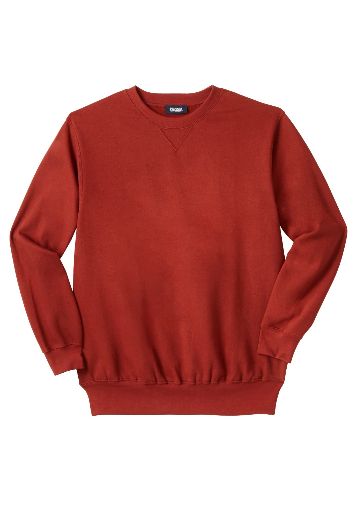 KingSize Men's Big & Tall Fleece Crewneck Sweatshirt - Soft & Comfortable Winter Pullover for Plus Size Men - Perfect for Casual Wear, Outdoor Activities & Layering in Cold Weather