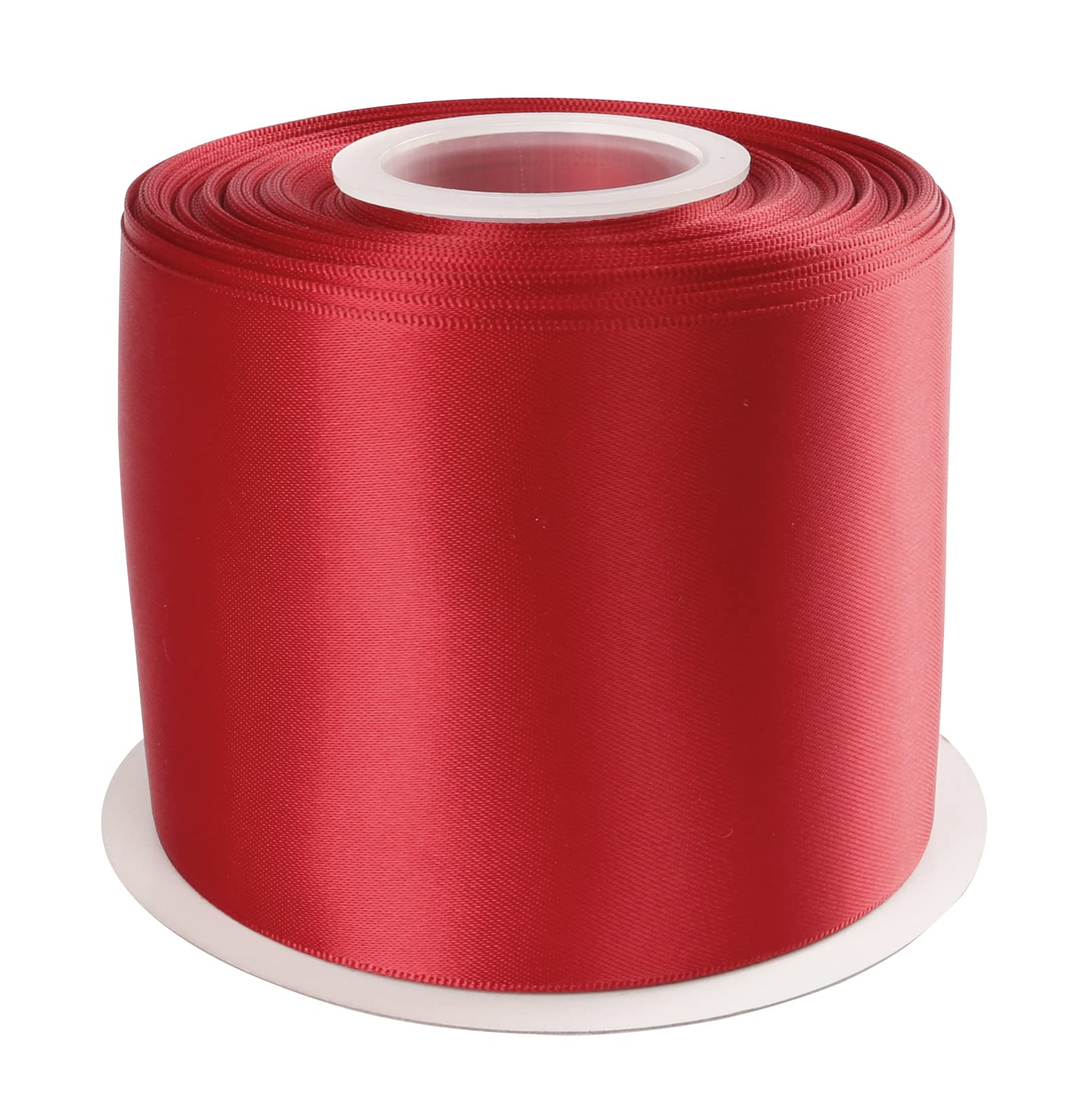 AVANAVA 3 Inch Wide Double Face Satin Ribbon - 25 Yards (260-Scarlet Red) for Gift Wrapping, Crafts, Wedding Decorations & DIY Projects