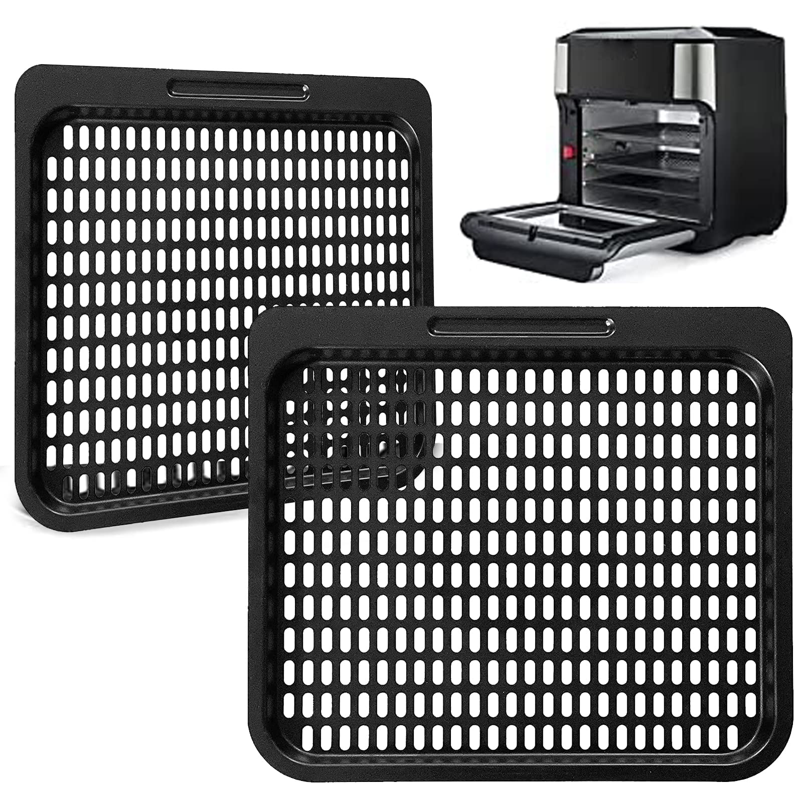 10 QT Air Fryer Cooking Tray Replacement - Stainless Steel Mesh Rack for Instant Vortex, Innsky, Chefman & More | Dishwasher Safe | Perfect for Roasting, Baking & Reheating in Air Fryer Ovens