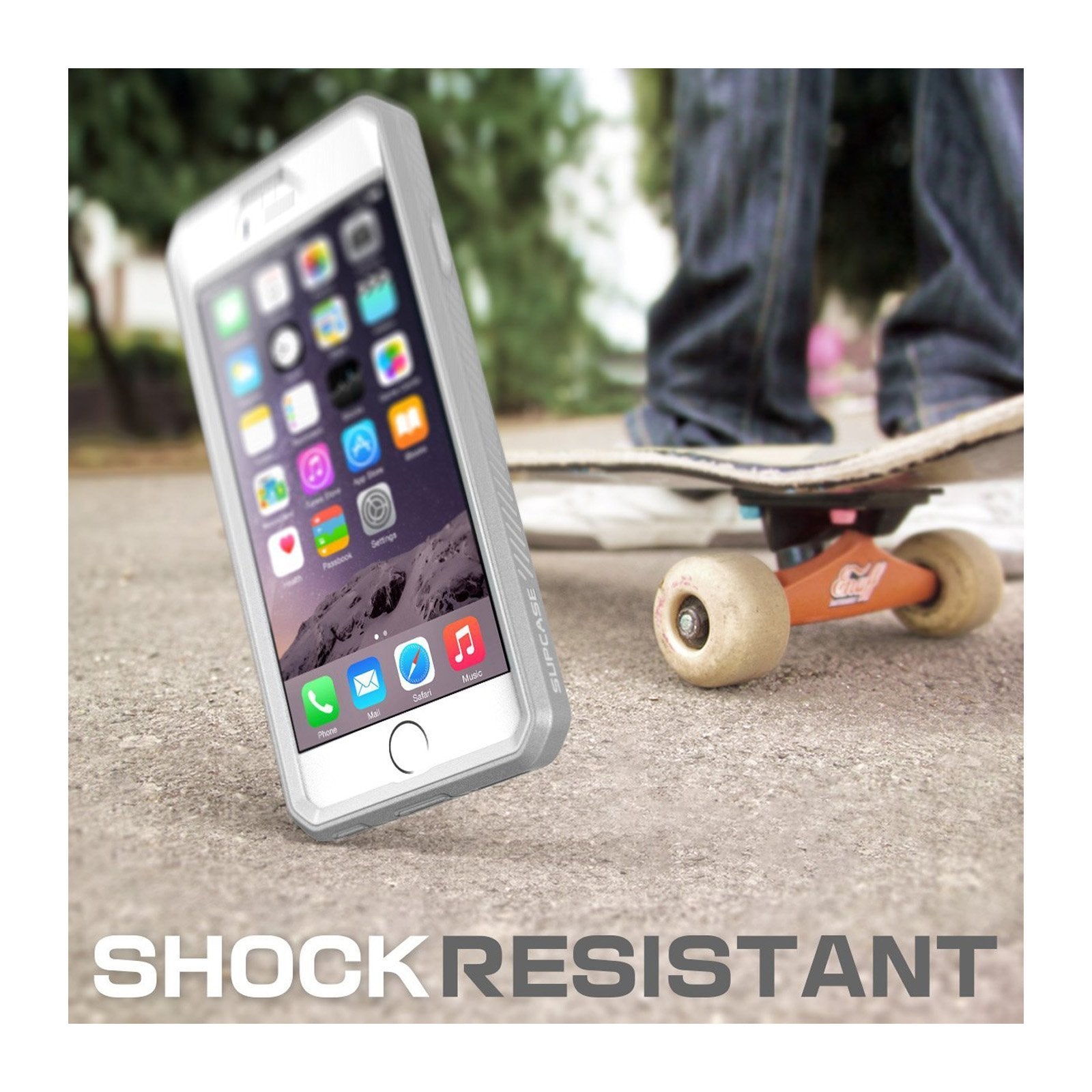 iPhone 6/6S Unicorn Beetle Pro Rugged Holster Case with Built-in Screen Protector | Heavy Duty Full Body Protection Case | Perfect for Outdoor Activities, Construction Work & Extreme Sports (White)