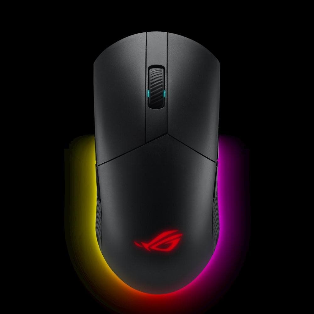ASUS ROG Pugio II Wireless/Wired RGB Gaming Mouse - 16000 DPI, Optical Sensor, 2.4GHz/Bluetooth/USB - for PC Gaming, Esports & Office Work
