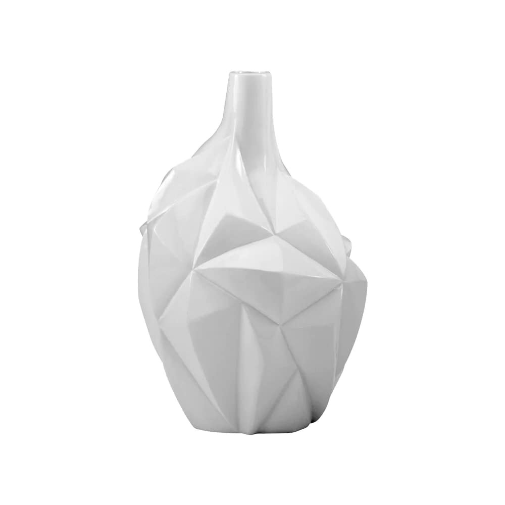Cyan Design 05002 Small White Glacier Vase - Elegant Home Decor for Centerpieces, Weddings & Floral Arrangements