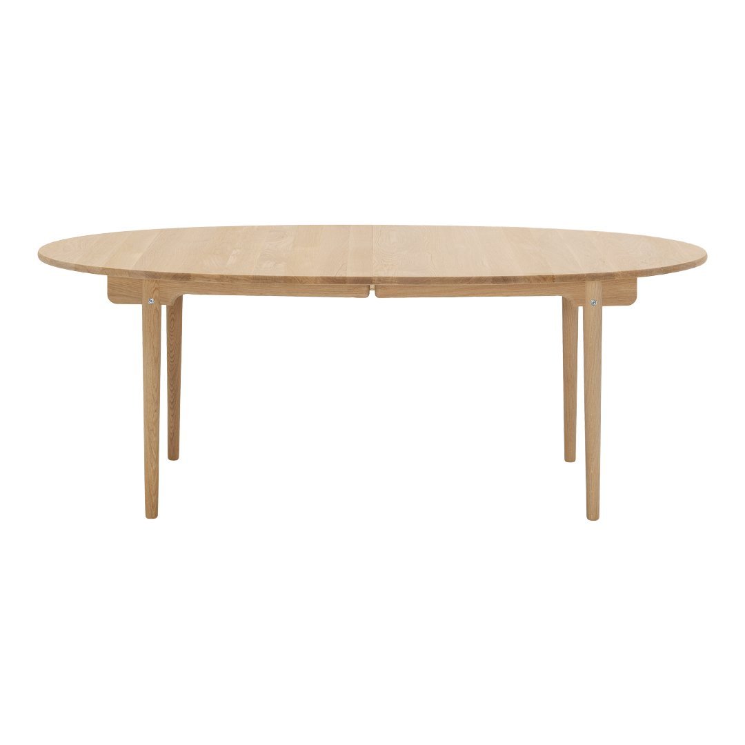 Wegner CH338 Modern Dining Table - Scandinavian Design Wooden Table for Kitchen, Dining Room & Office - Perfect for Small Spaces & Family Gatherings