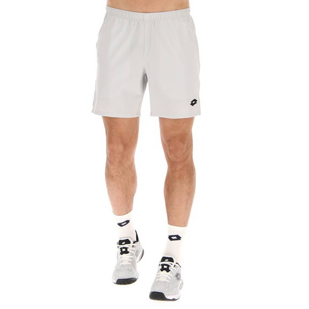 Lotto Men's Top II 7-Inch Running Shorts (Grey) - Lightweight Athletic Shorts for Gym, Jogging & Casual Wear