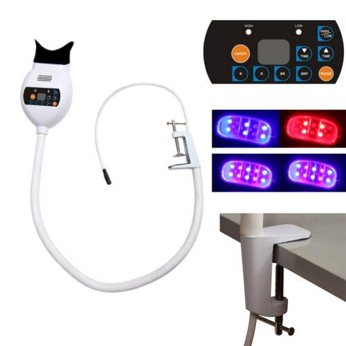 8PCS LED Teeth Whitening Kit with 3 Color Light Modes - Accelerates Dental Bleaching for Brighter Smile | Perfect for Home Use & Professional Dental Care