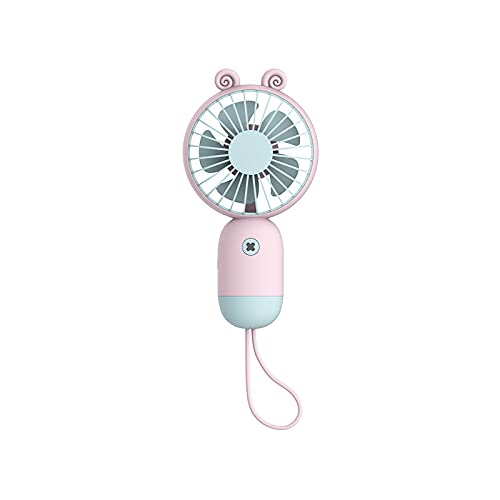 Mini USB Rechargeable Handheld Fan with Lanyard - Portable Cooling for Outdoor & Office