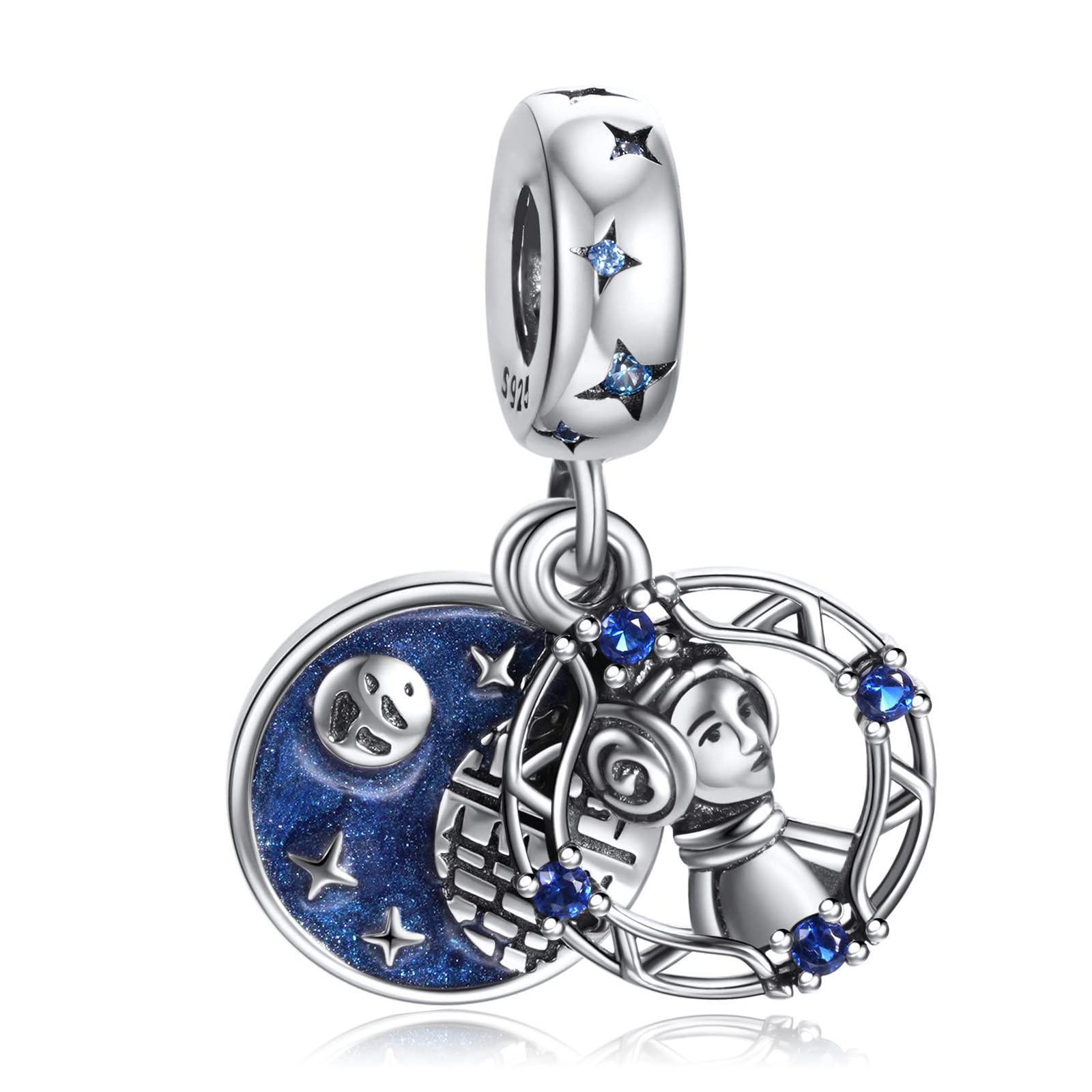 MITSOKU 925 Sterling Silver The Force Collection Charms - Elegant Bracelet Charms for Women, Gift for Her, Perfect for Daily Wear & Special Occasions
