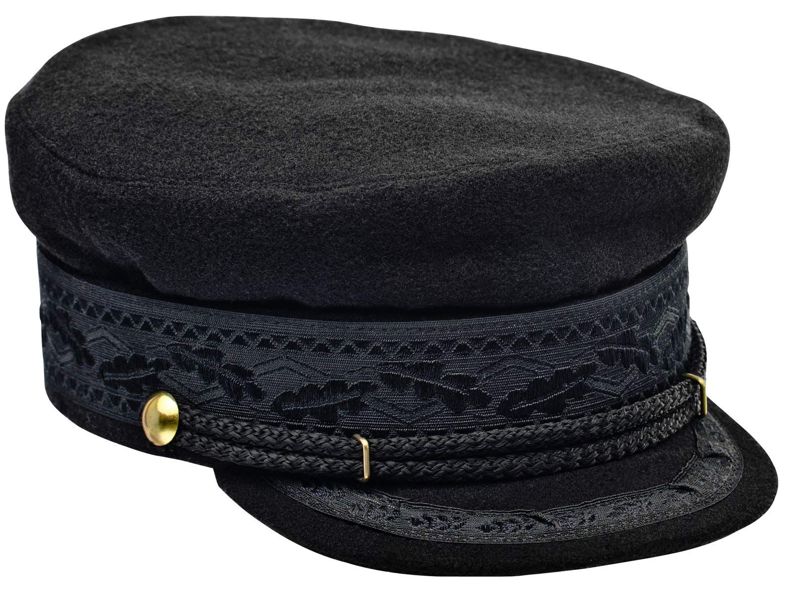 Sterkowski Wool Hamburg Cap - Embroidered Tape for Outdoor Style