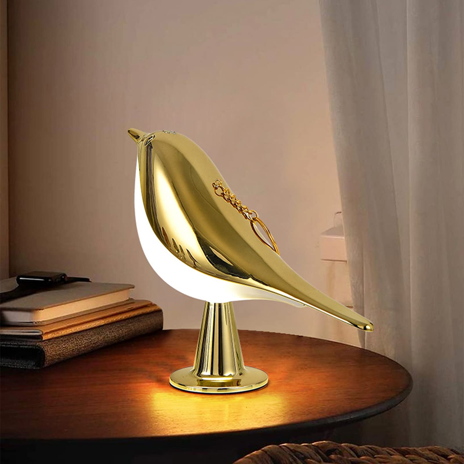 Firlar Cute Little Bird Night Light - Touch Dimming Aromatherapy Lamp, Modern Desk & Bedside Lamp, Magpie Bird Design, Ideal Gift & Smart Car Decoration for Home, Office, and Nursery