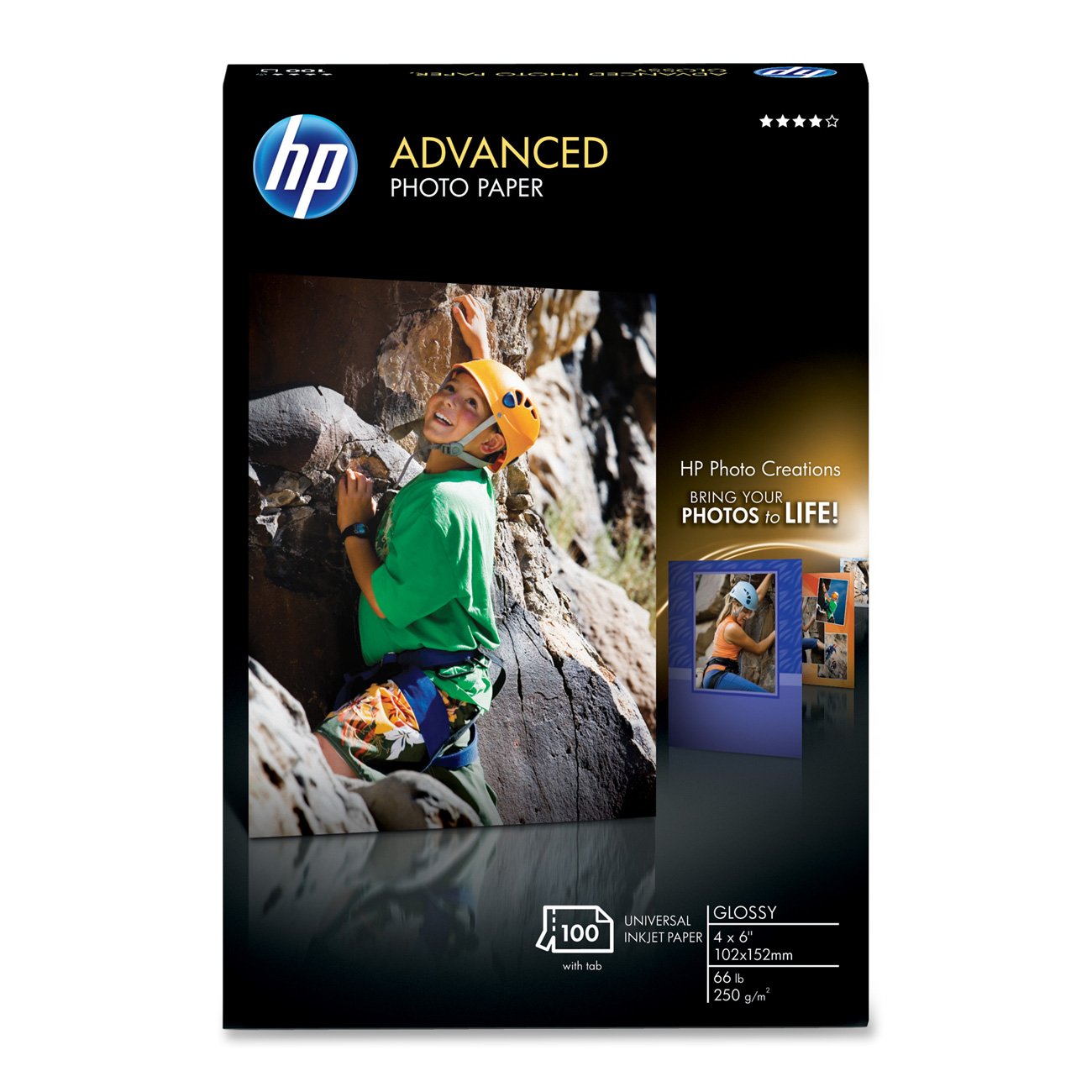 HP Q7906A Premium Glossy Photo Paper - High-Quality 8.5x11 Inches for Professional Prints, Photo Albums & Home Decor