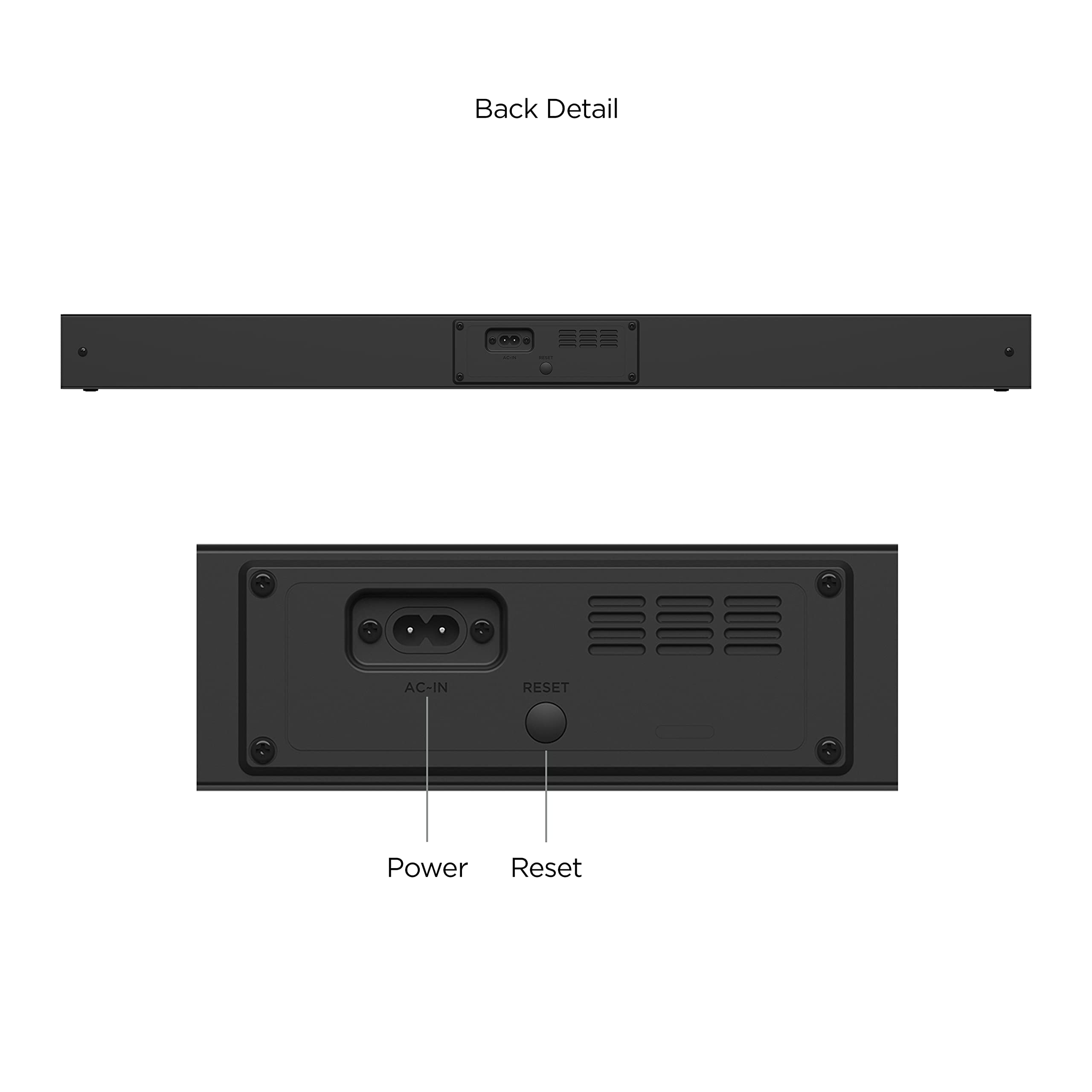 Roku TV Wireless Soundbar with Enhanced Stereo Sound & Clear Dialogue - Easy Wireless Setup for Roku TVs | Perfect for Home Theater, Movie Nights & Gaming