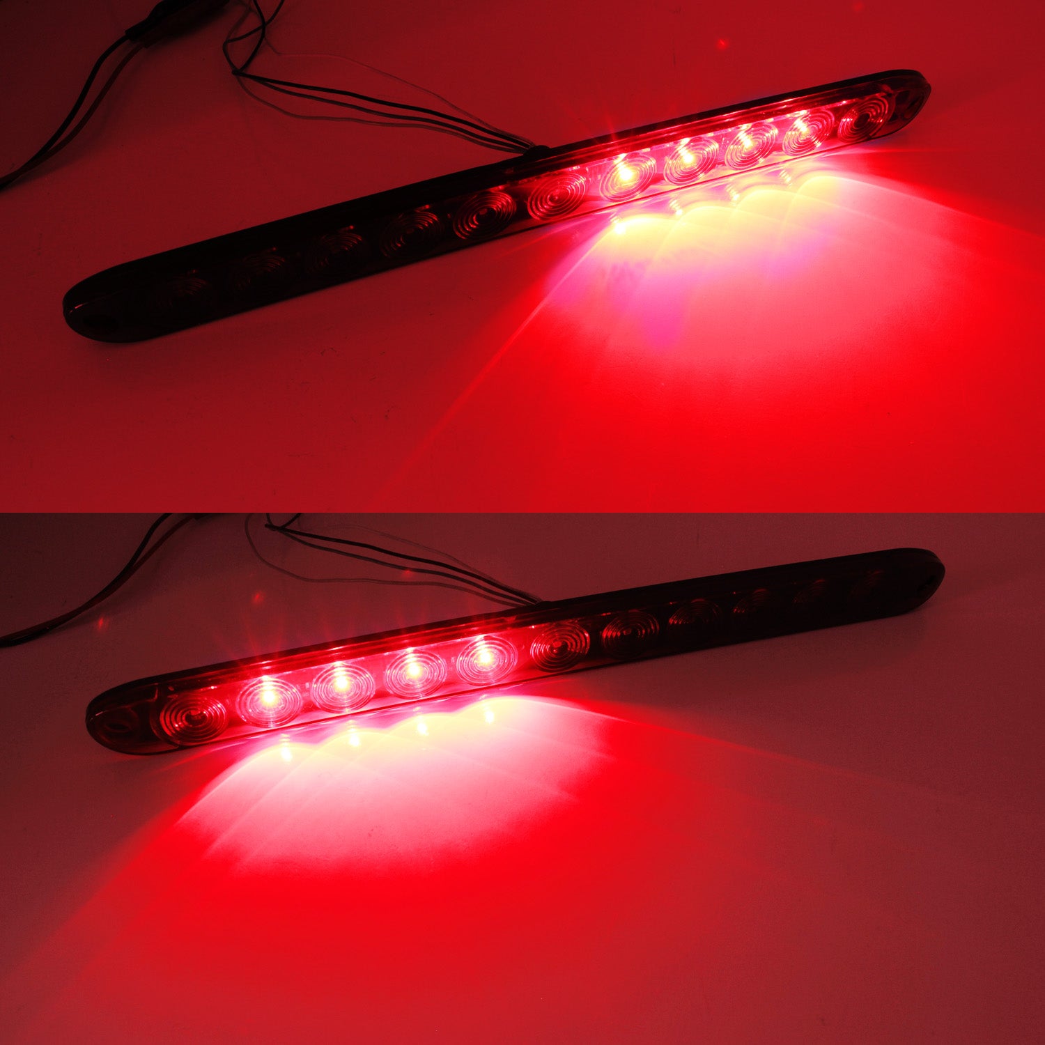 15 Inch Red LED Truck Trailer Tailgate Light Bar - Brake Turn Signal ID Light for Semi Trailers | Durable Waterproof Design for Long-Haul Trucking & Heavy-Duty Use