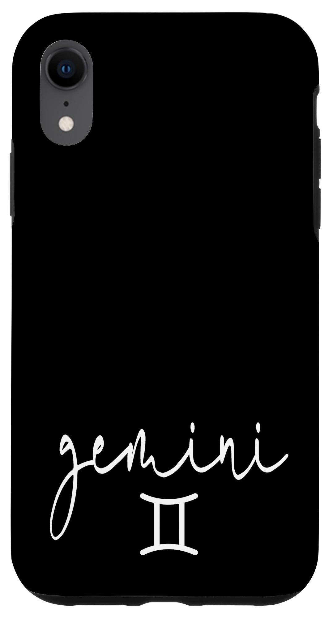 Gemini Horoscope iPhone XR Case - Durable Black & White Zodiac Sign Phone Cover for Protection & Style - Perfect for Daily Use, Gifts & Astrology Lovers