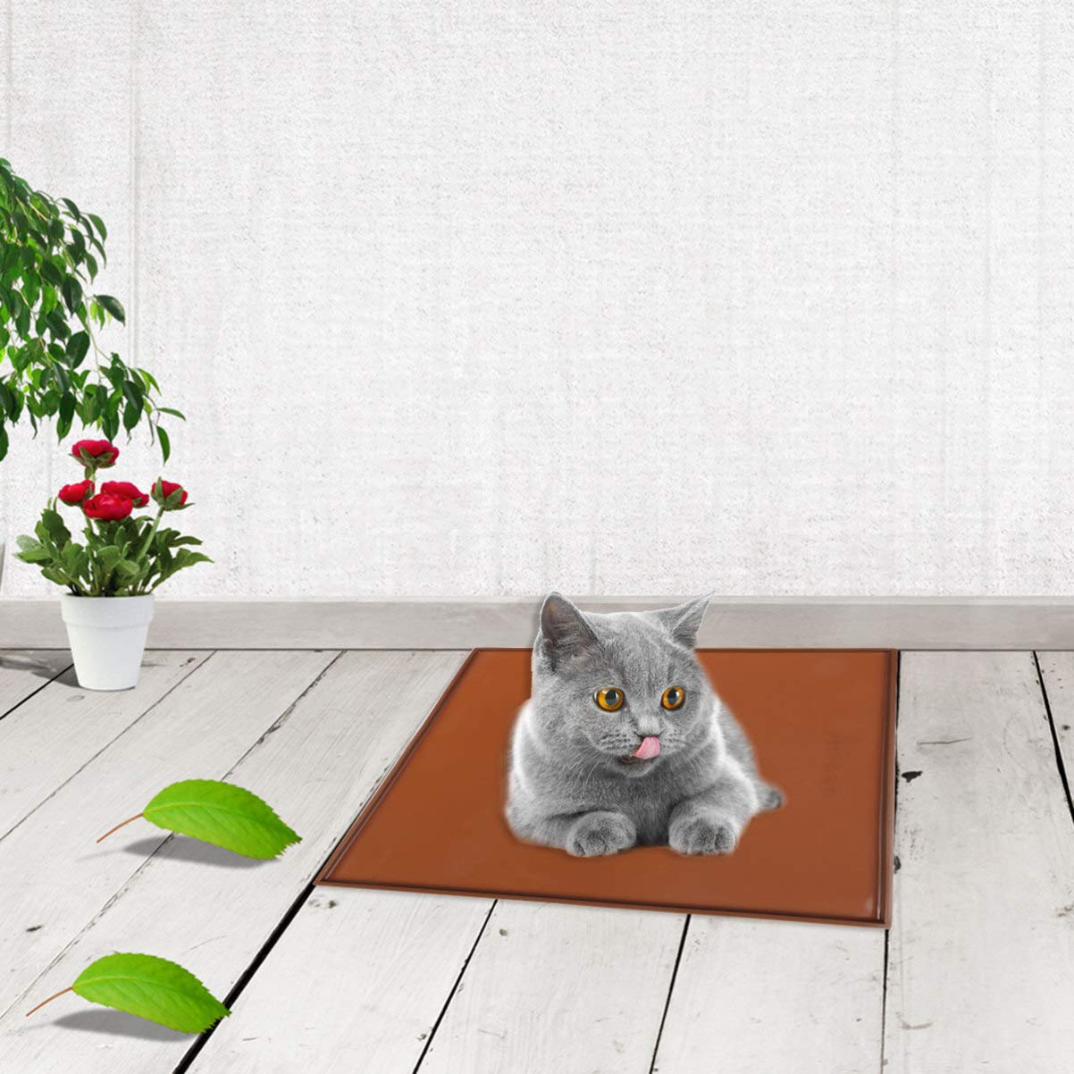 iplusmile Silicone Pet Feeding Mat - Non-Slip Dog & Cat Food Bowl Placemat for Mess-Free Meals | Perfect for Kitchen, Dining Area, and Travel Use