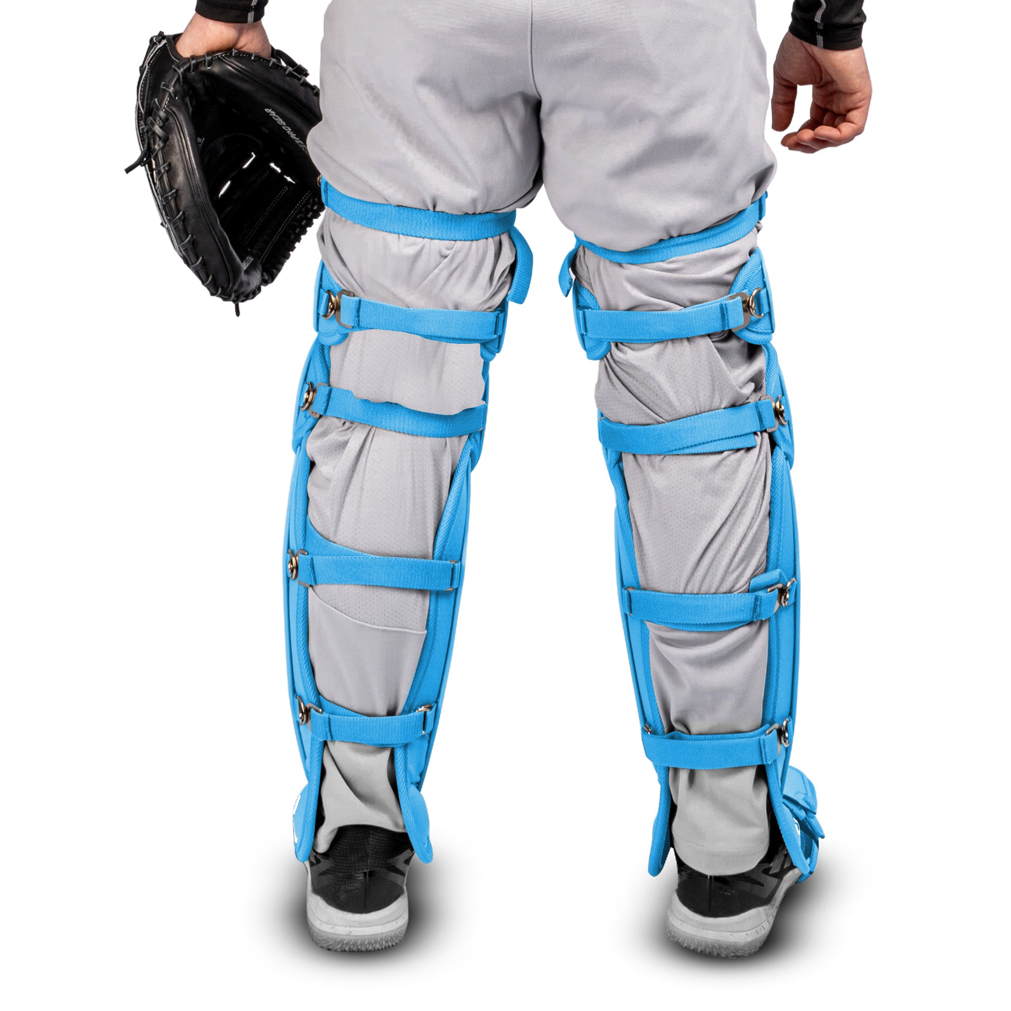 FORCE3 XS3® PRO ELITE Baseball Catcher Leg Guards - Lightweight Protective Gear for PitchCom® System - Perfect for Intermediate Players & Youth Leagues